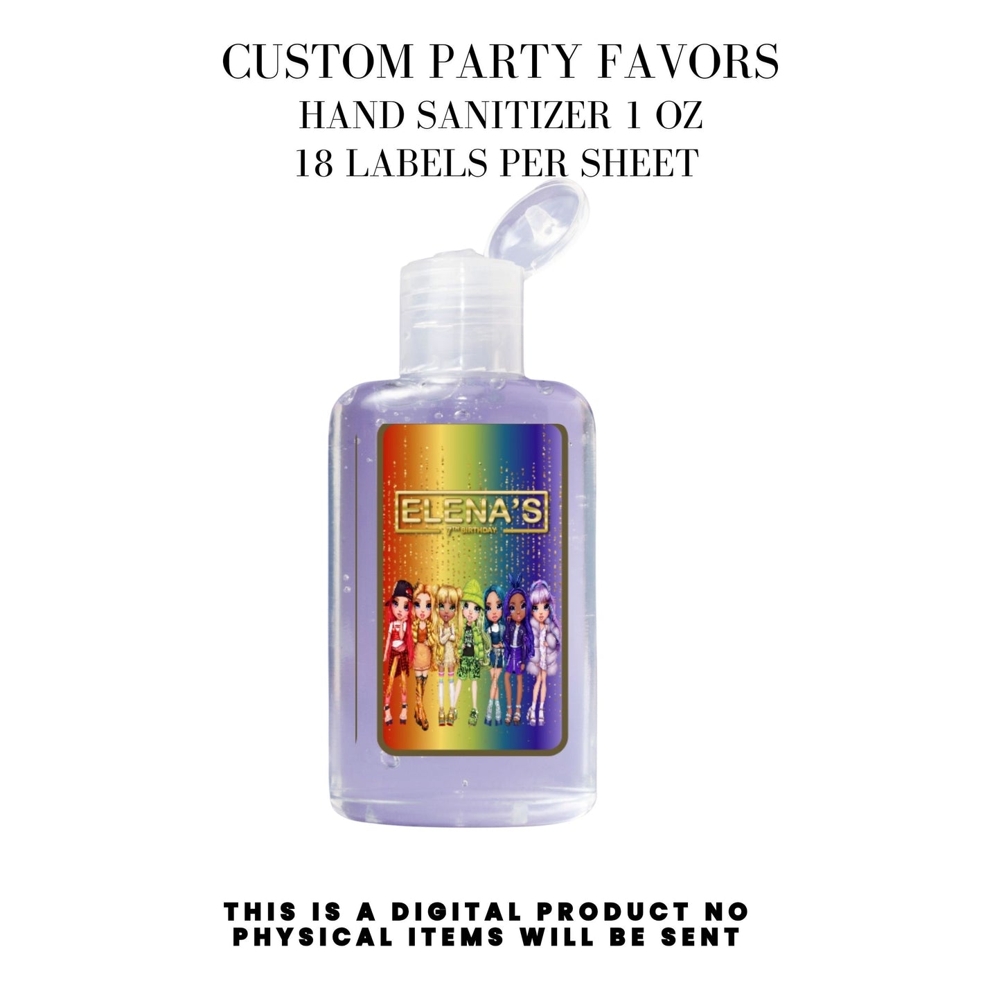 Rainbow High Birthday Party Favors DFY