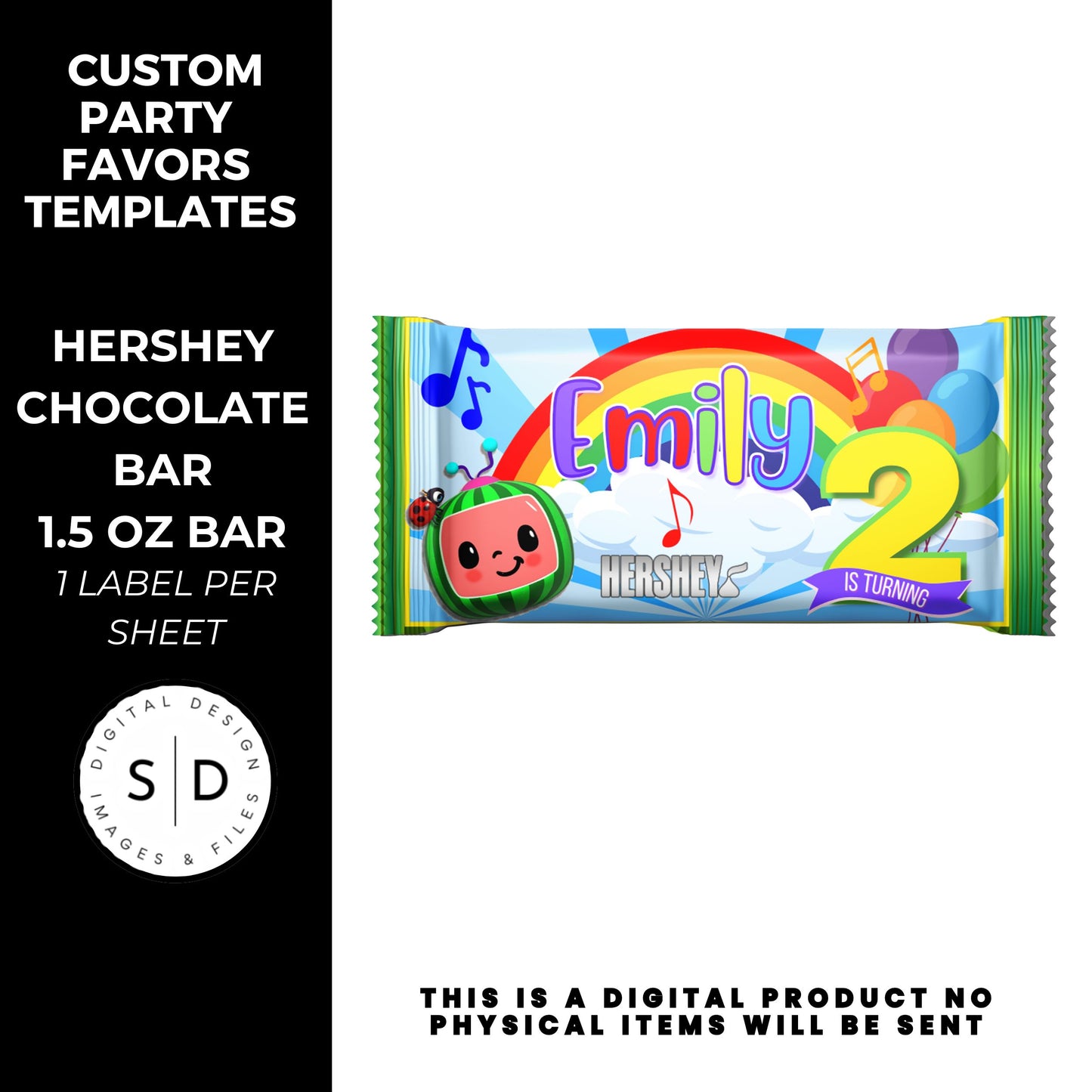 Rainbow Melon Birthday Party Favor Bundle DFY