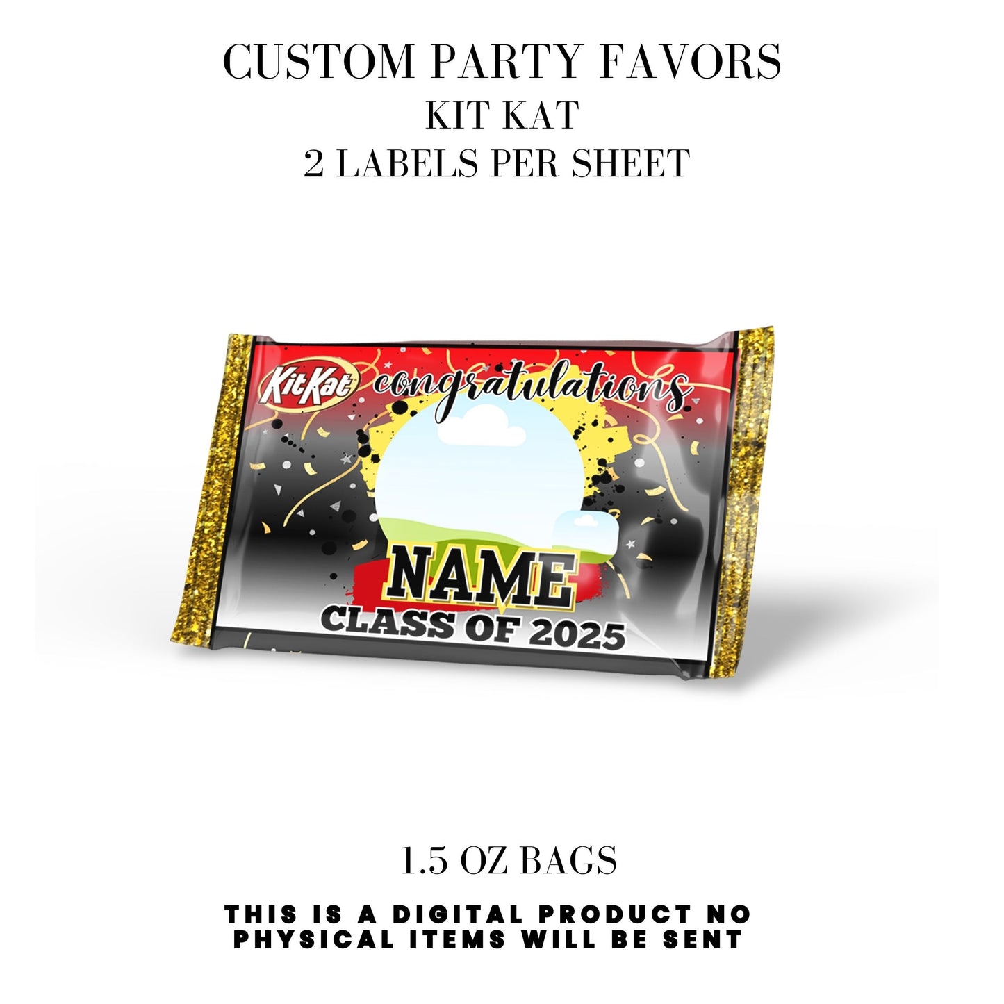 Class of 2025 Graduation Party Favor Canva Template Bundle ๐โจ