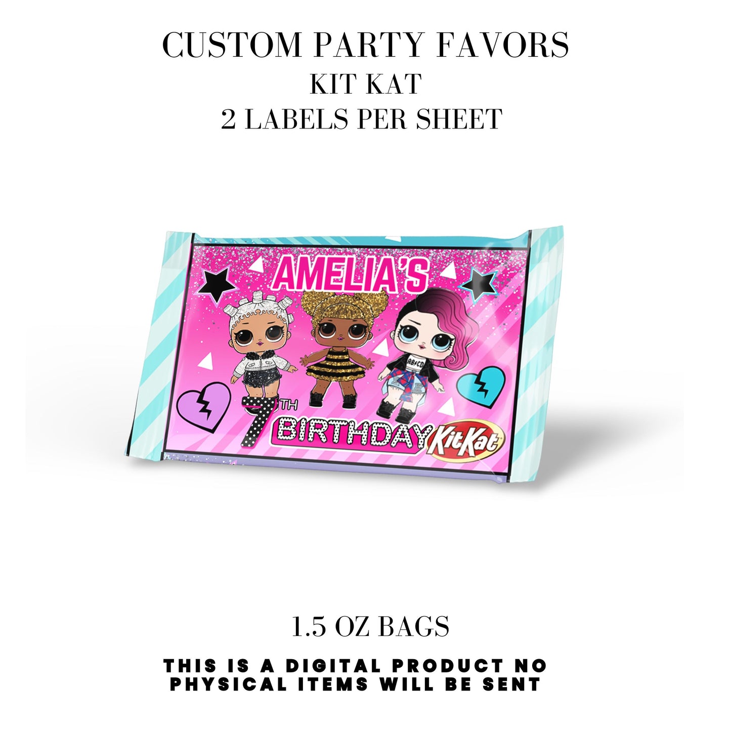 LOL Dolls Birthday Party Favors DFY