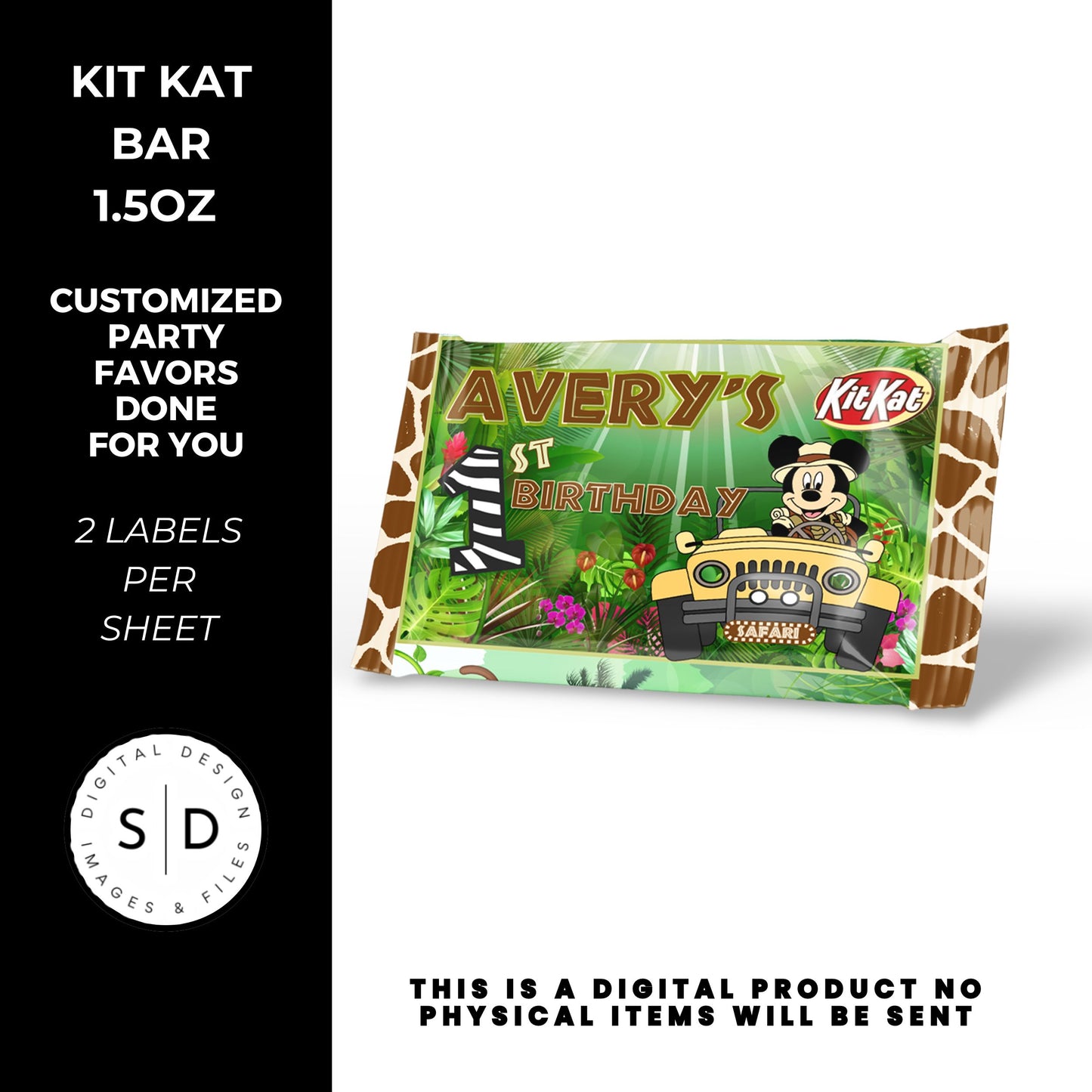 Mouse Safari Birthday Party Favors DFY
