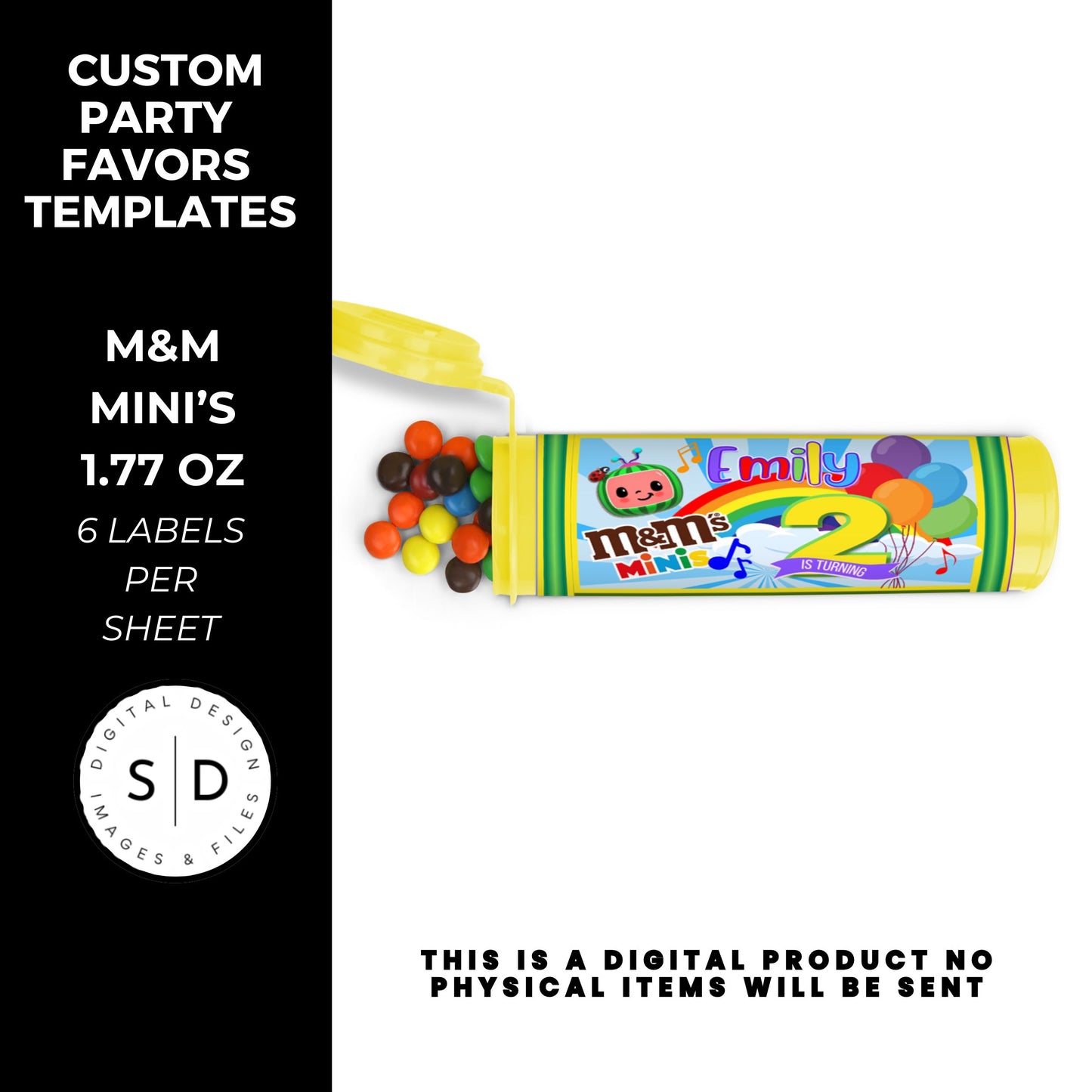 Rainbow Melon Birthday Party Favor Bundle DFY