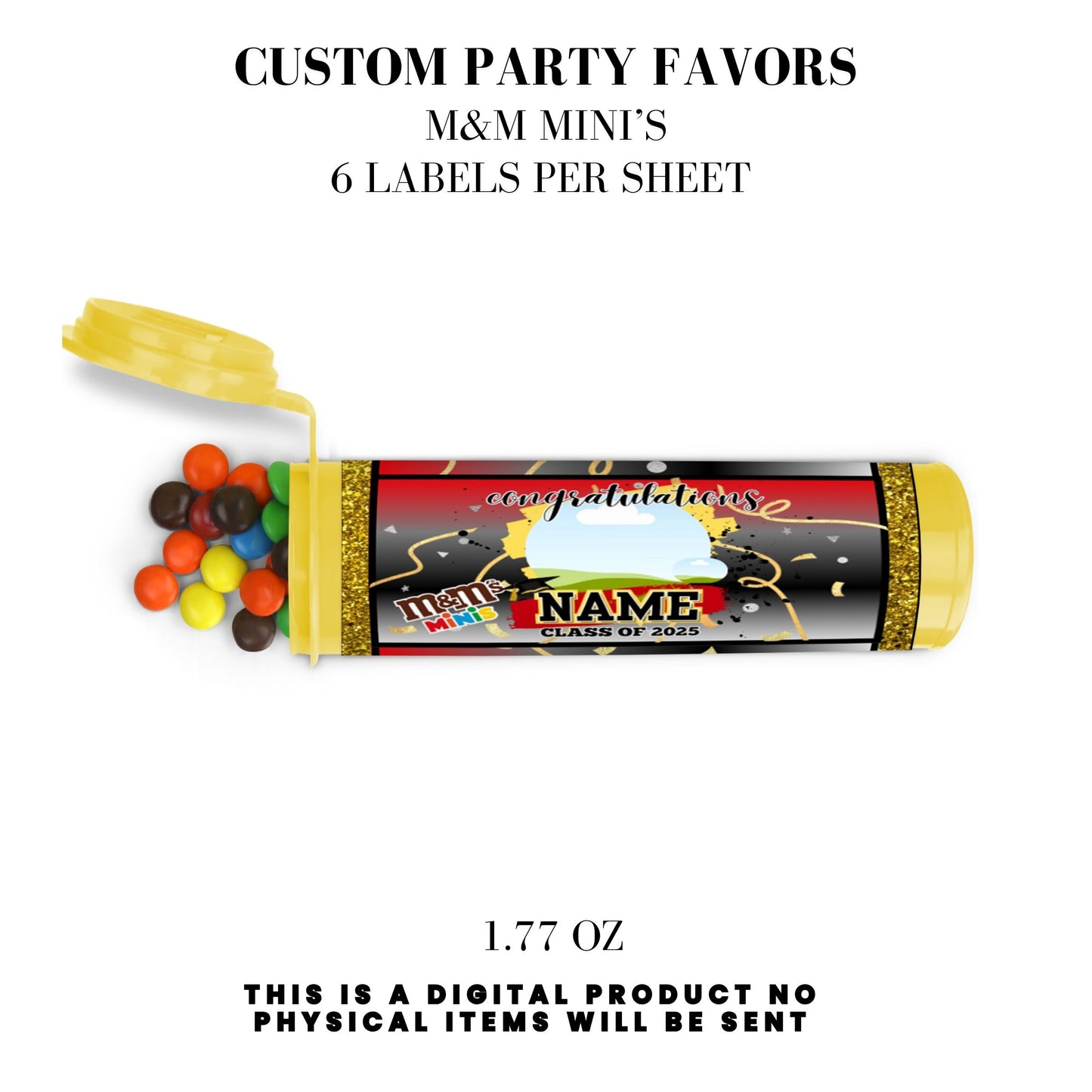 Class of 2025 Graduation Party Favor Canva Template Bundle ๐โจ