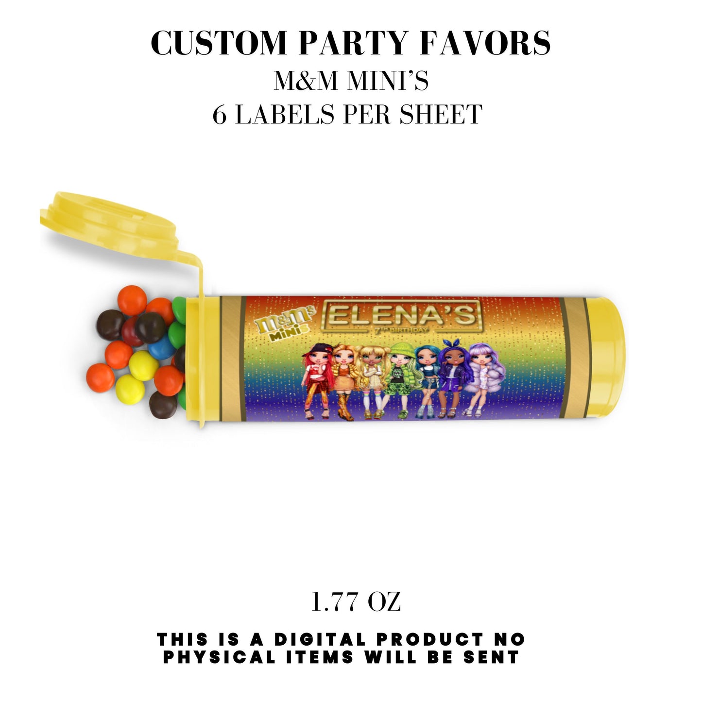 Rainbow High Birthday Party Favors DFY