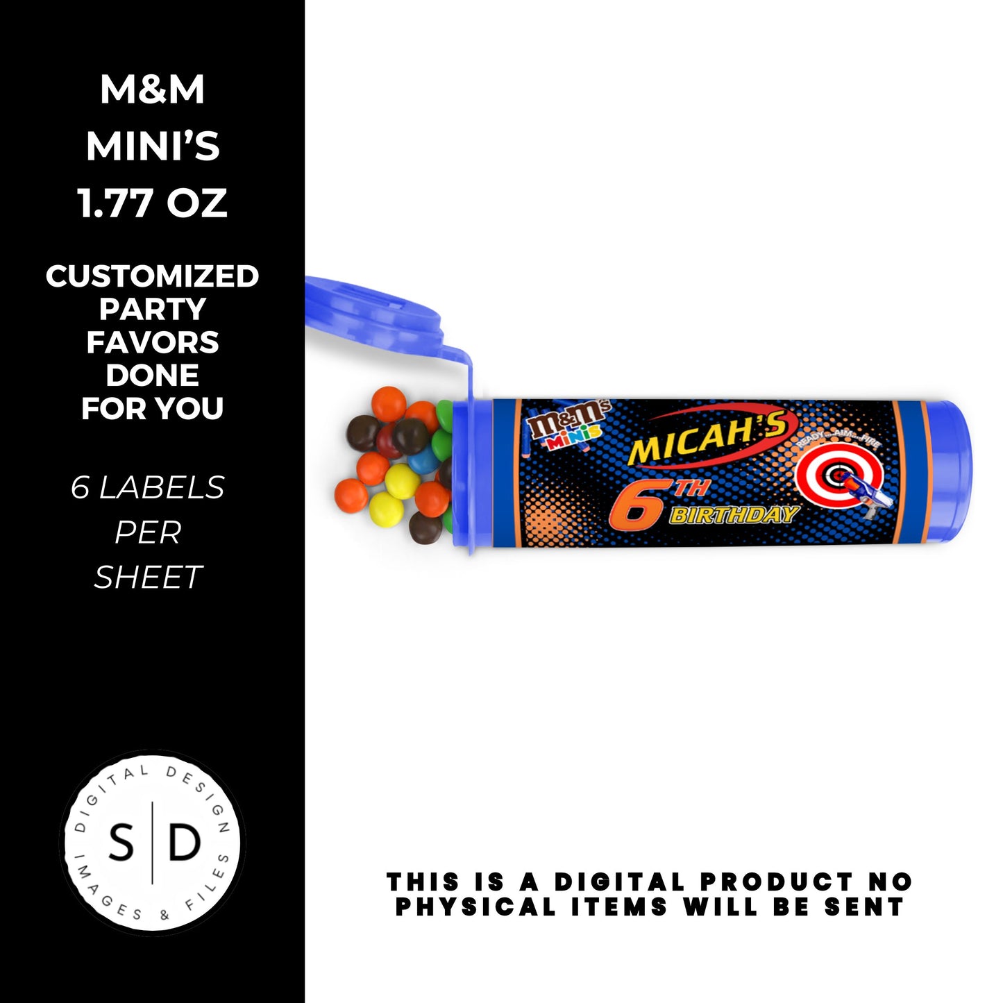 Nerf Ready Aim Fire Birthday Party Favors DFY