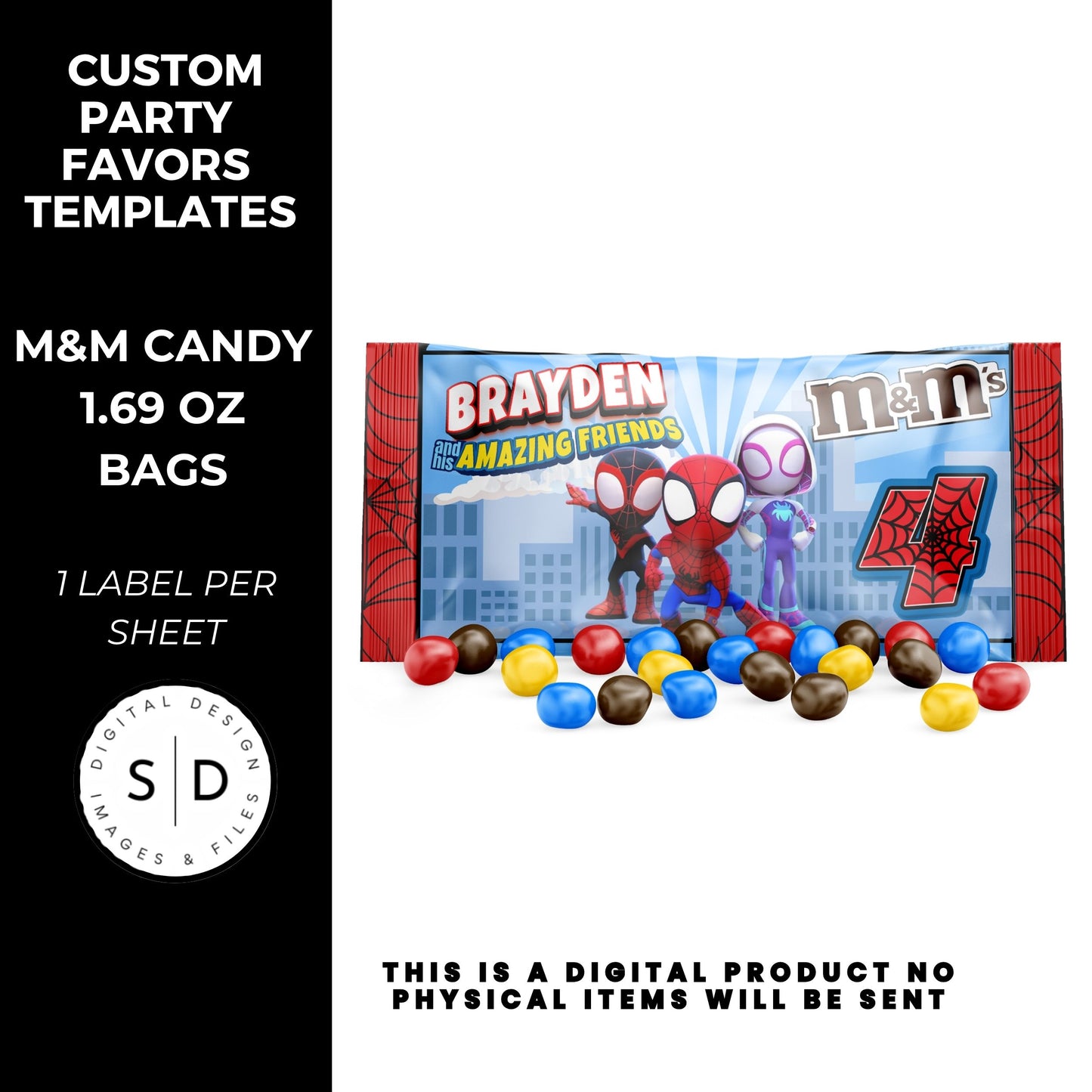 Spidey & Friends Birthday Party Favors DFY