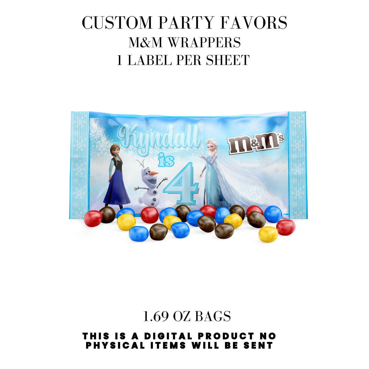 Frozen Birthday Party Favors DFY