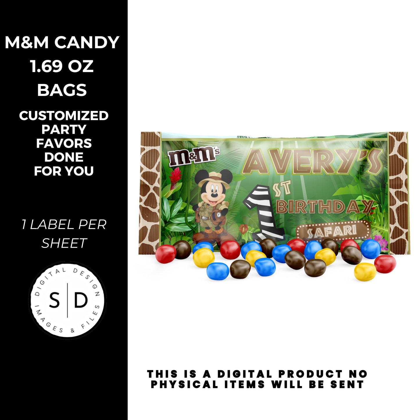 Mouse Safari Birthday Party Favors DFY
