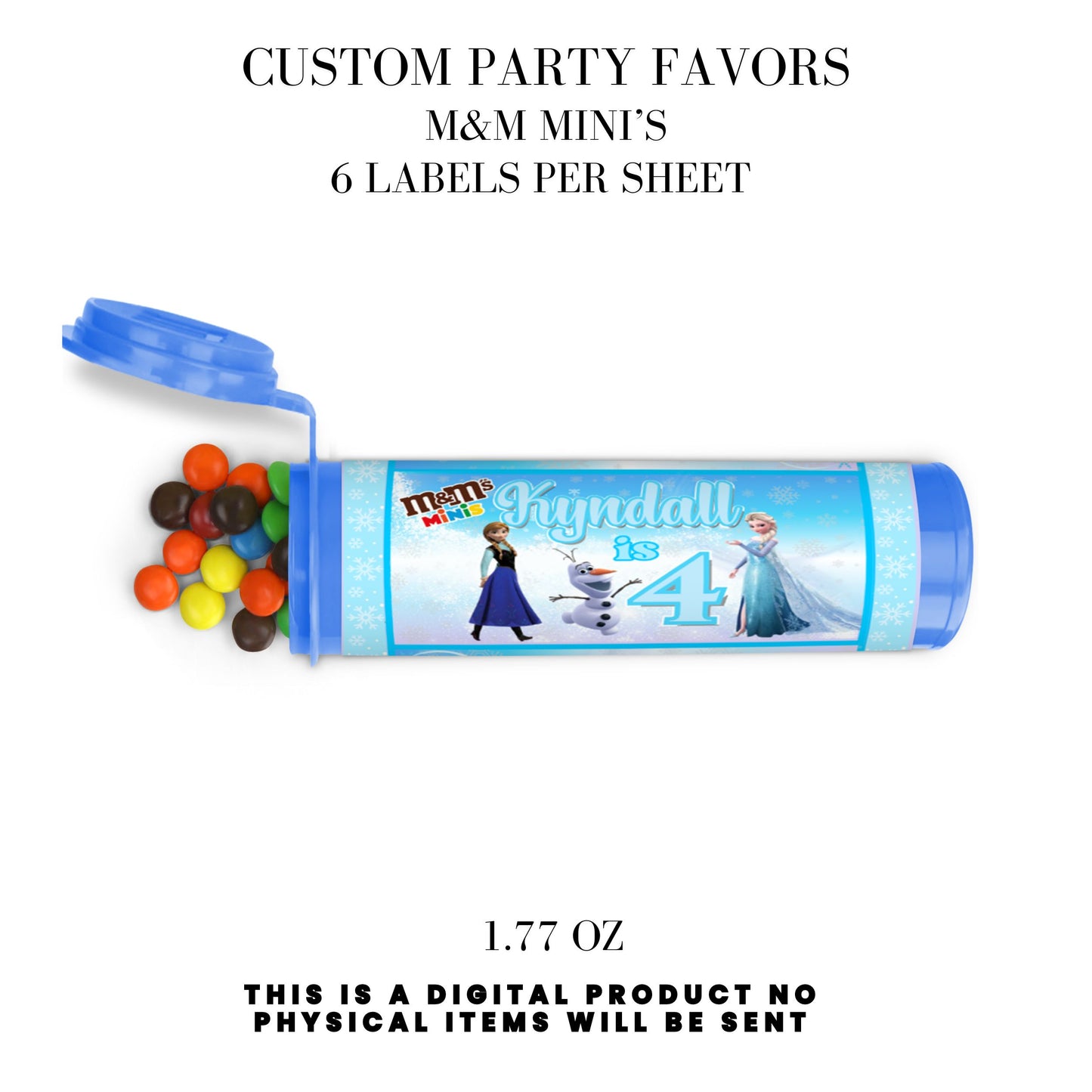 Frozen Birthday Party Favors DFY