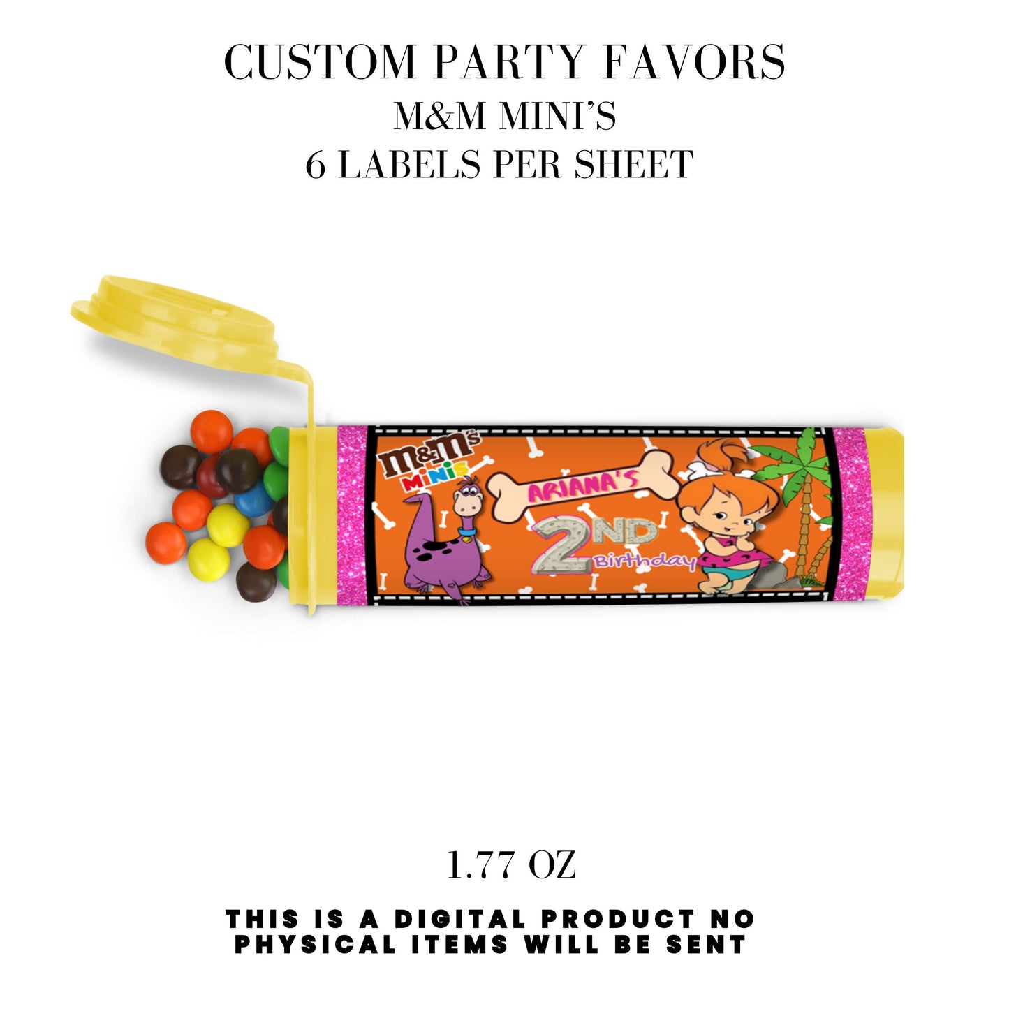Pebbles & Dino Stone Age Birthday Party Favors DFY