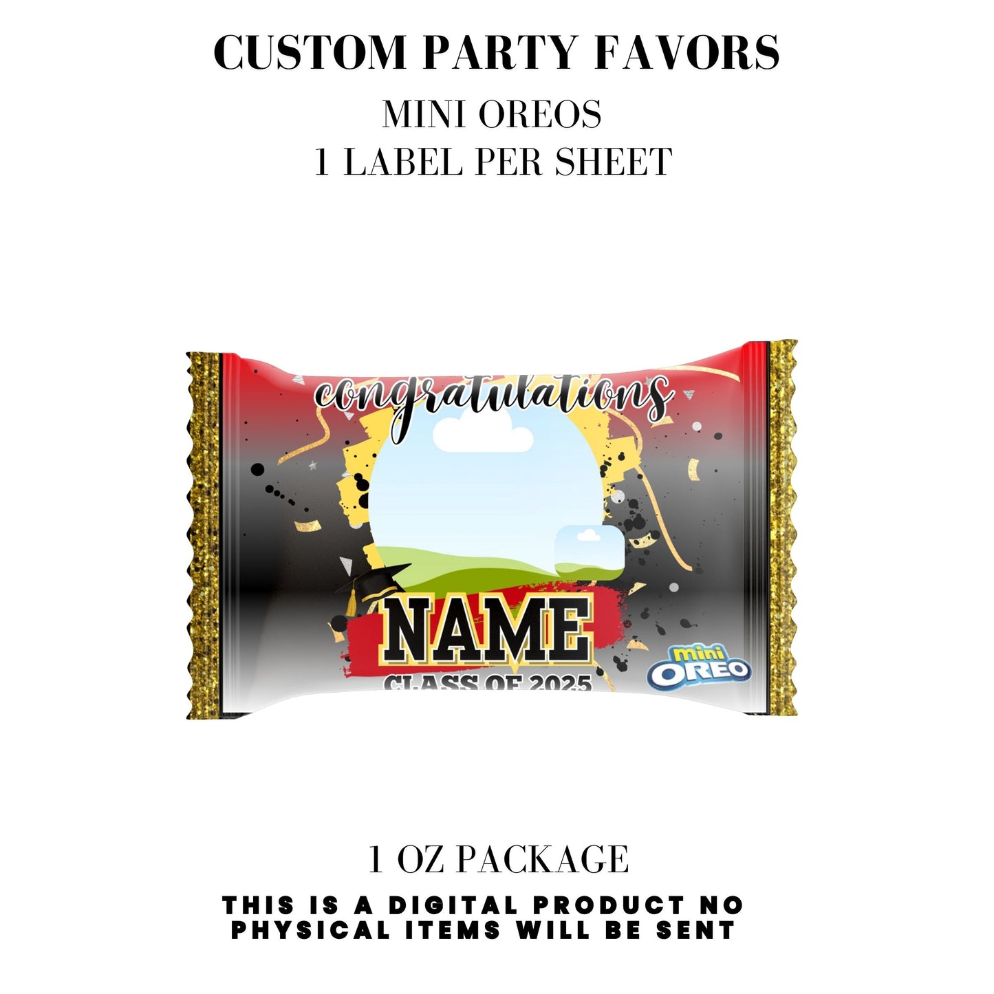 Class of 2025 Graduation Party Favor Canva Template Bundle ๐โจ