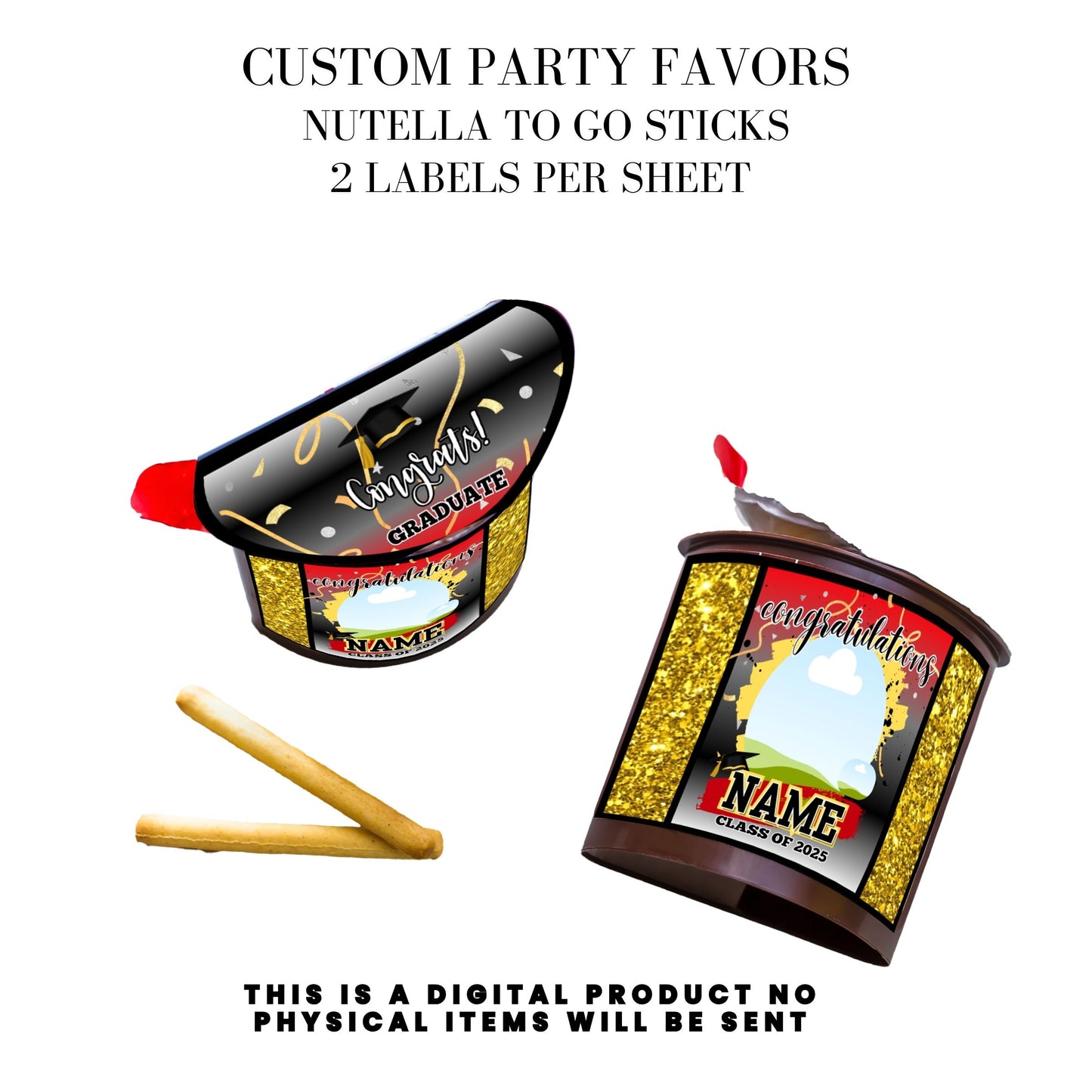 Class of 2025 Graduation Party Favor Canva Template Bundle ๐โจ