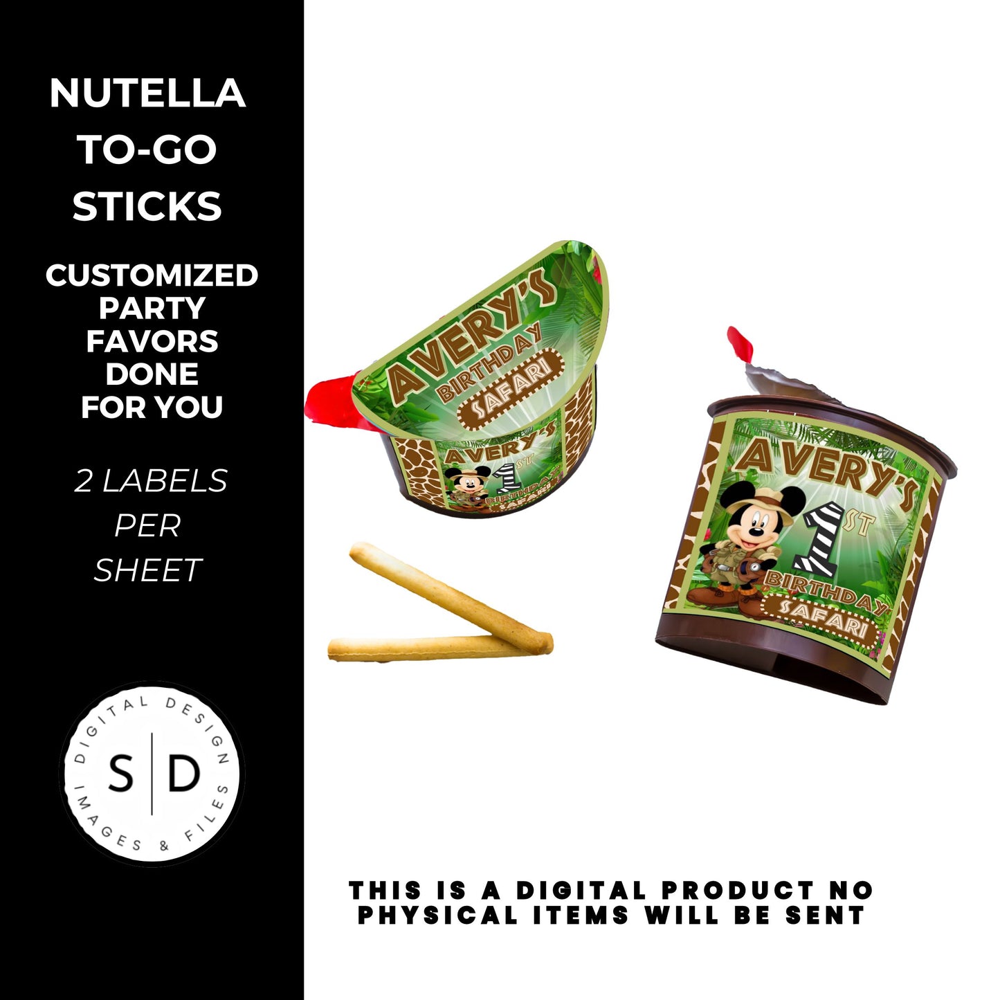 Mouse Safari Birthday Party Favors DFY