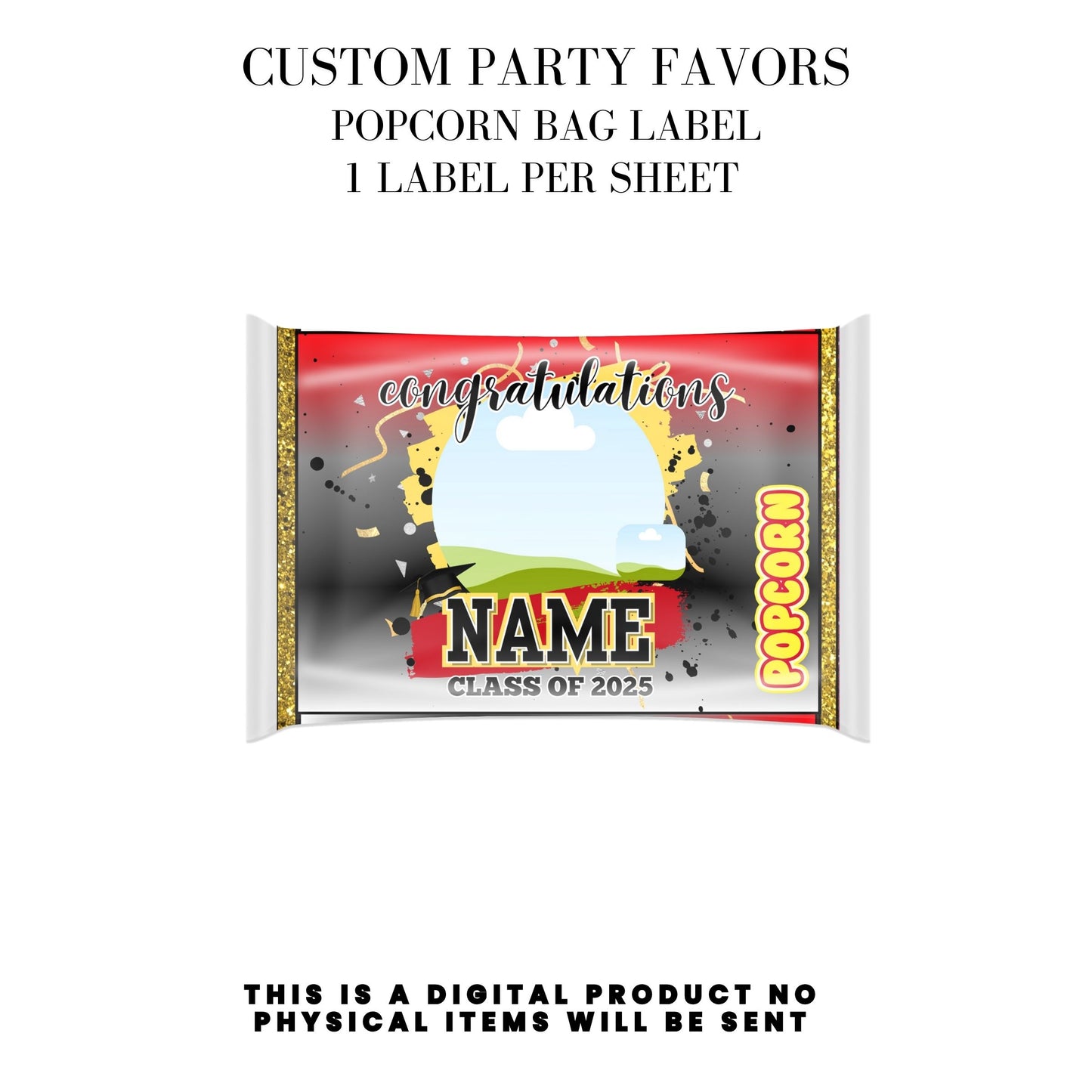 Class of 2025 Graduation Party Favor Canva Template Bundle ๐โจ