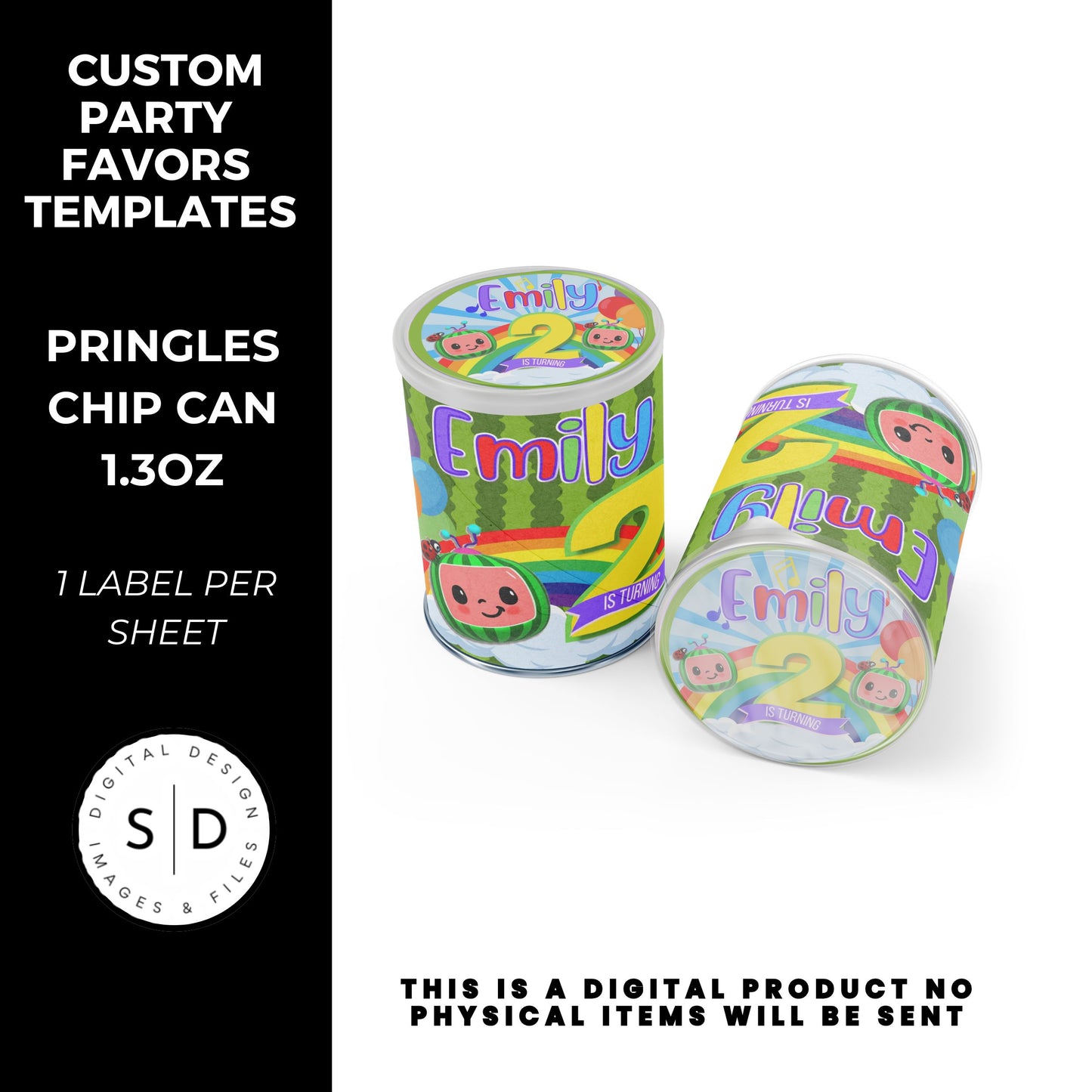 Rainbow Melon Birthday Party Favor Bundle DFY