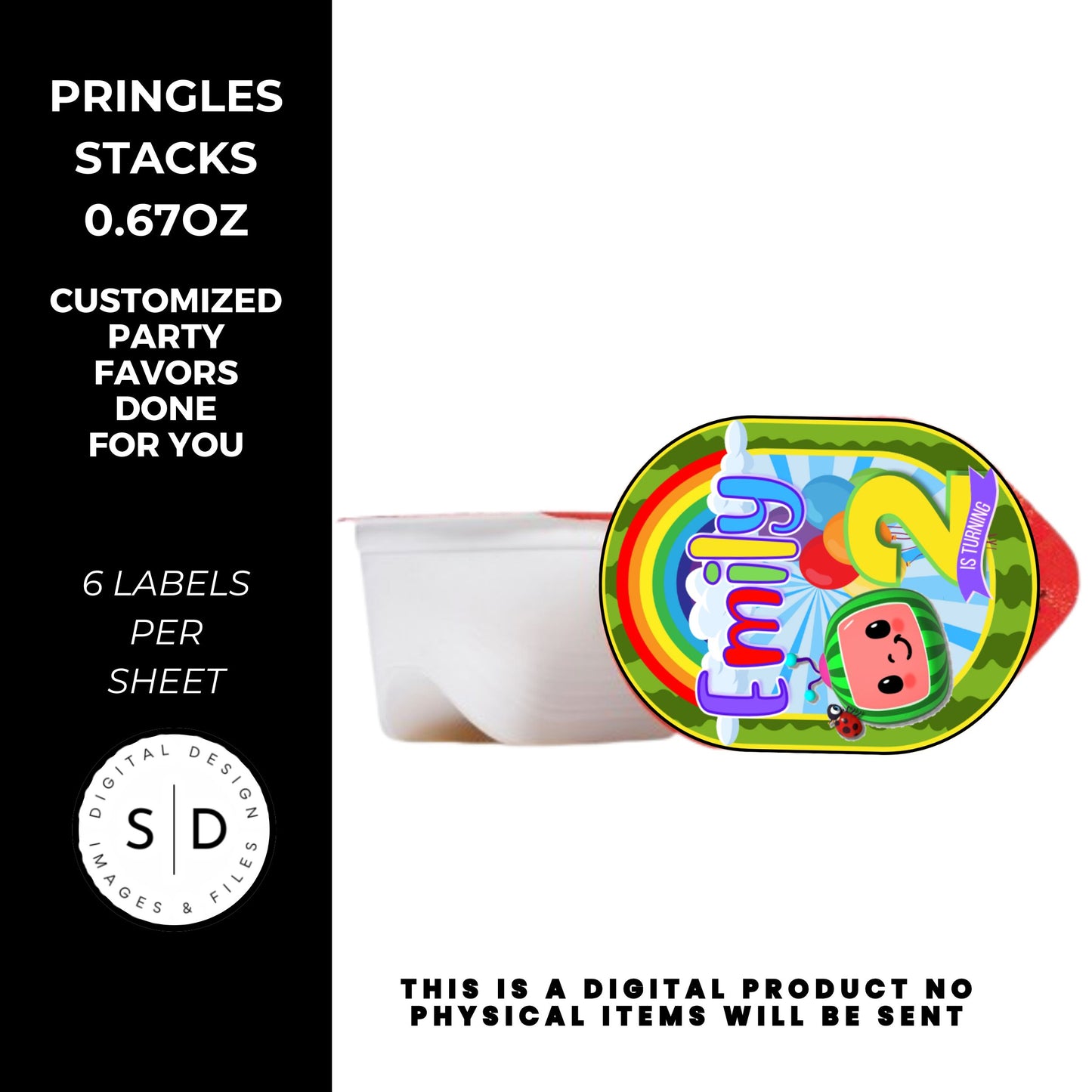 Rainbow Melon Birthday Party Favor Bundle DFY