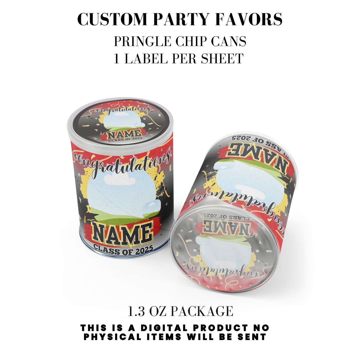 Class of 2025 Graduation Party Favor Canva Template Bundle ๐โจ