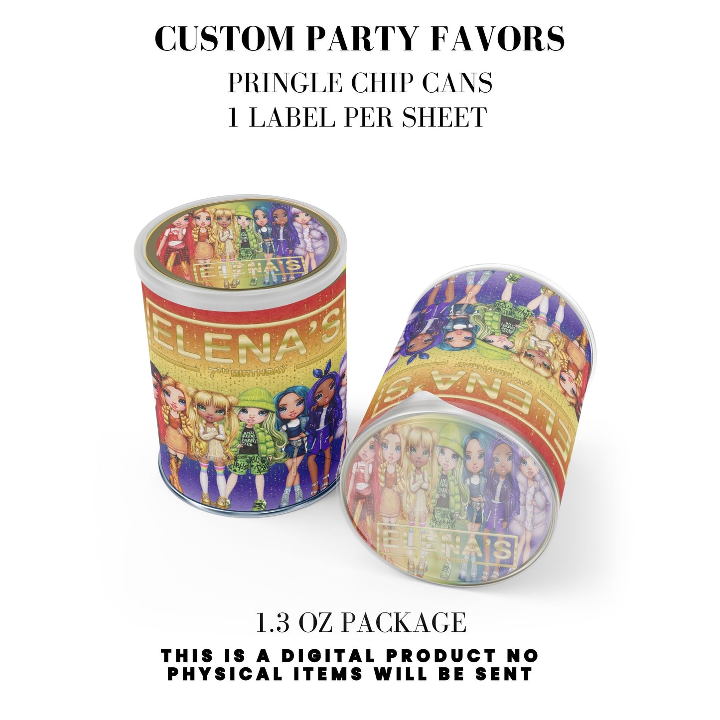 Rainbow High Birthday Party Favors DFY