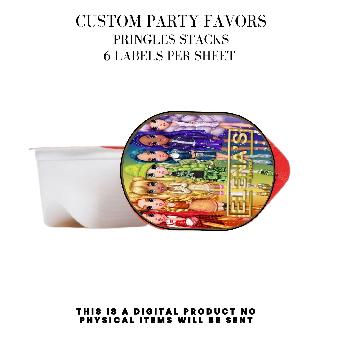 Rainbow High Birthday Party Favors DFY