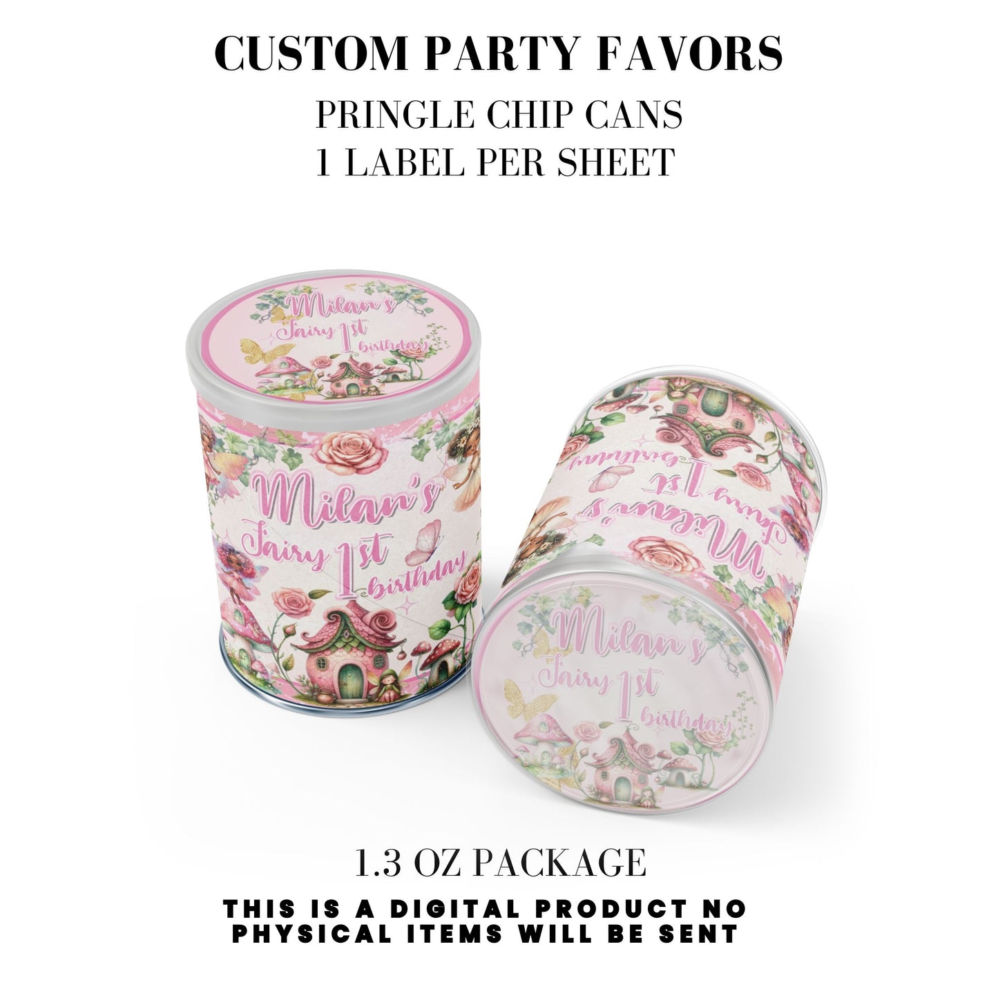 Pink Fairy Garden Birthday Party Favors DFY