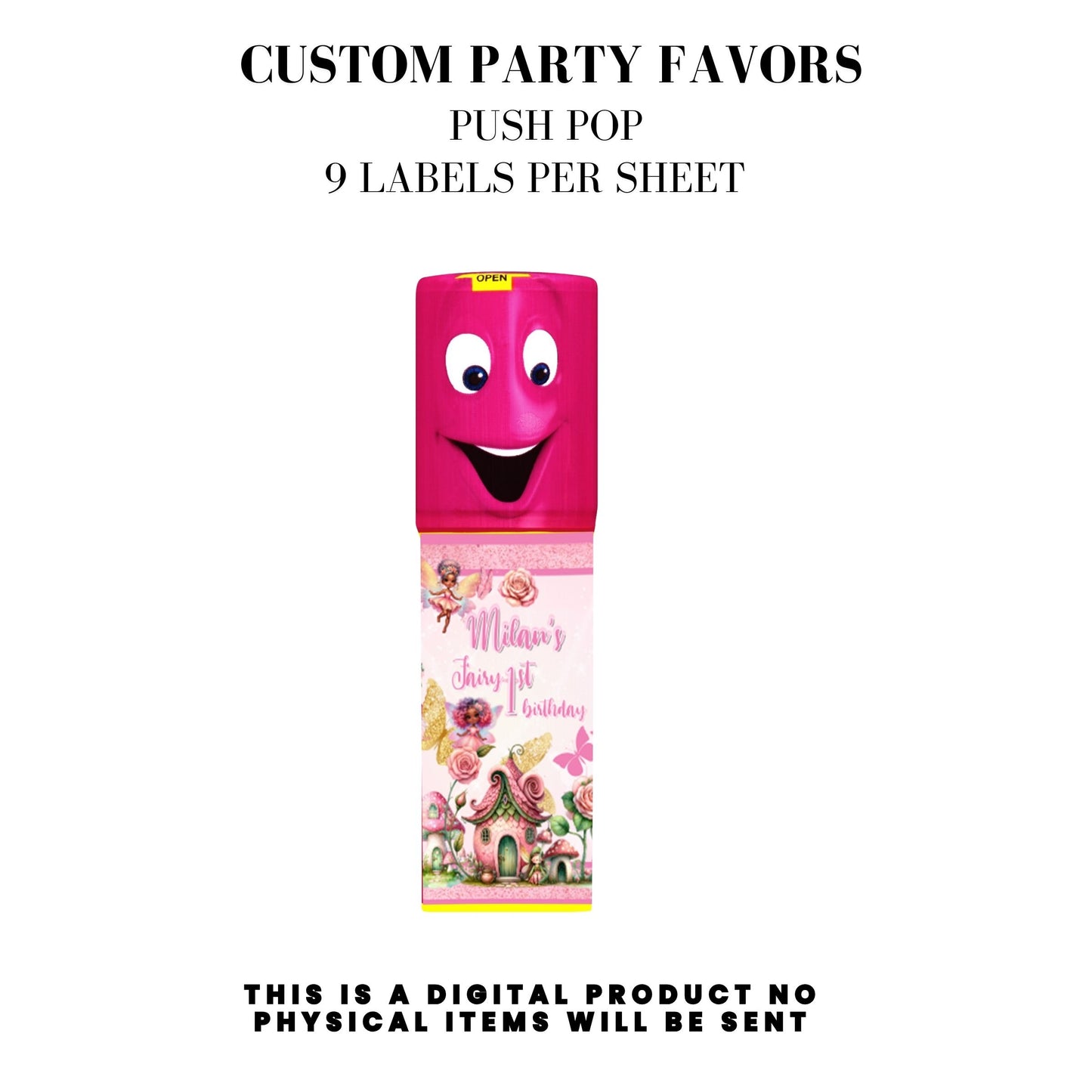 Pink Fairy Garden Birthday Party Favors DFY