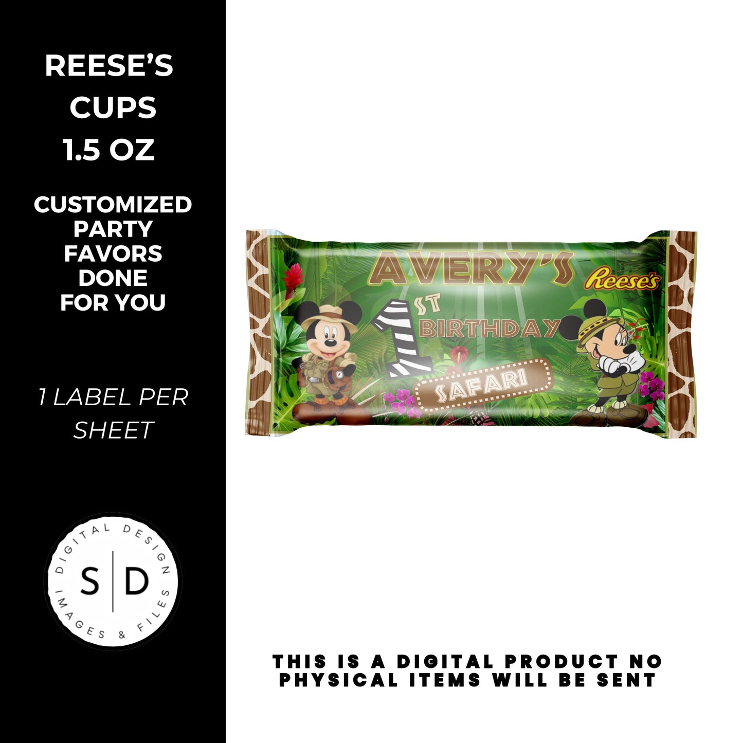 Mouse Safari Birthday Party Favors DFY