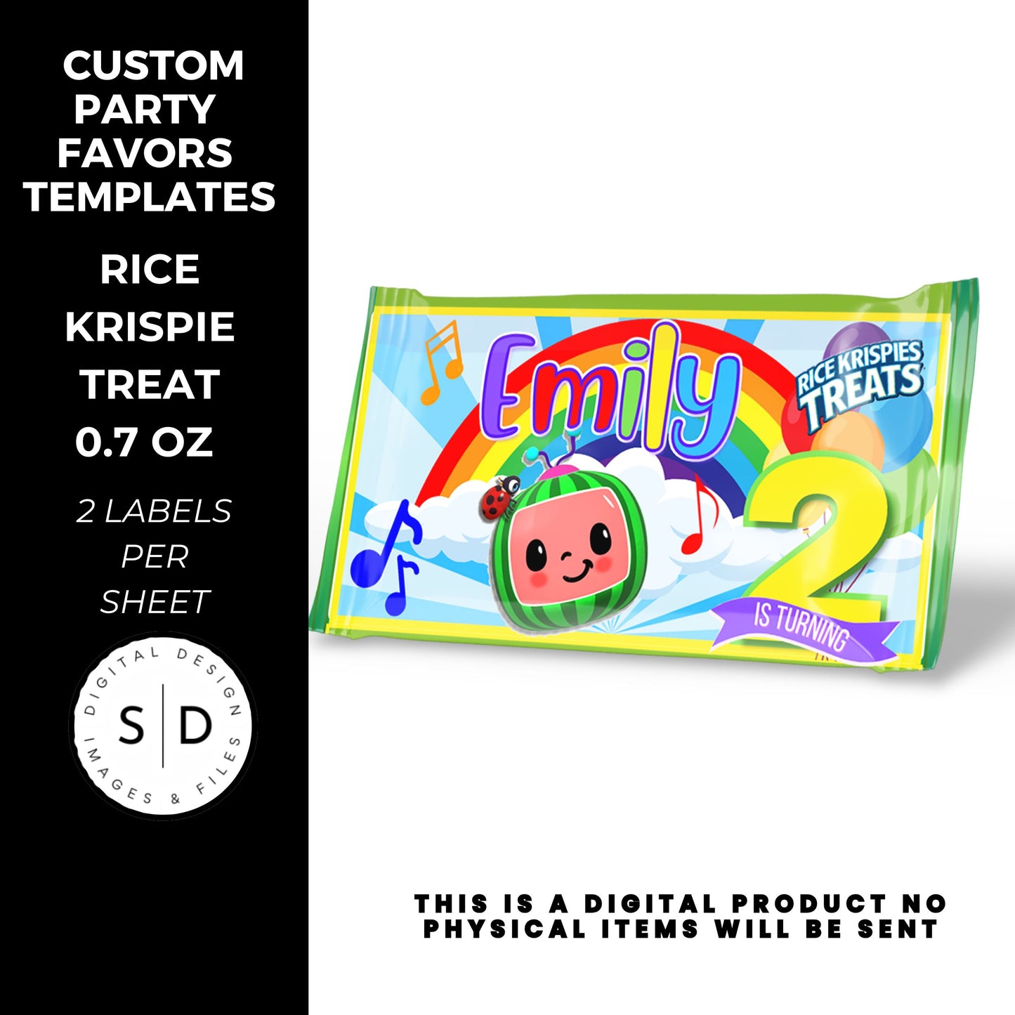 Rainbow Melon Birthday Party Favor Bundle DFY
