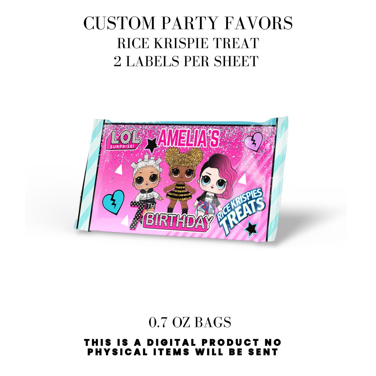 LOL Dolls Birthday Party Favors DFY