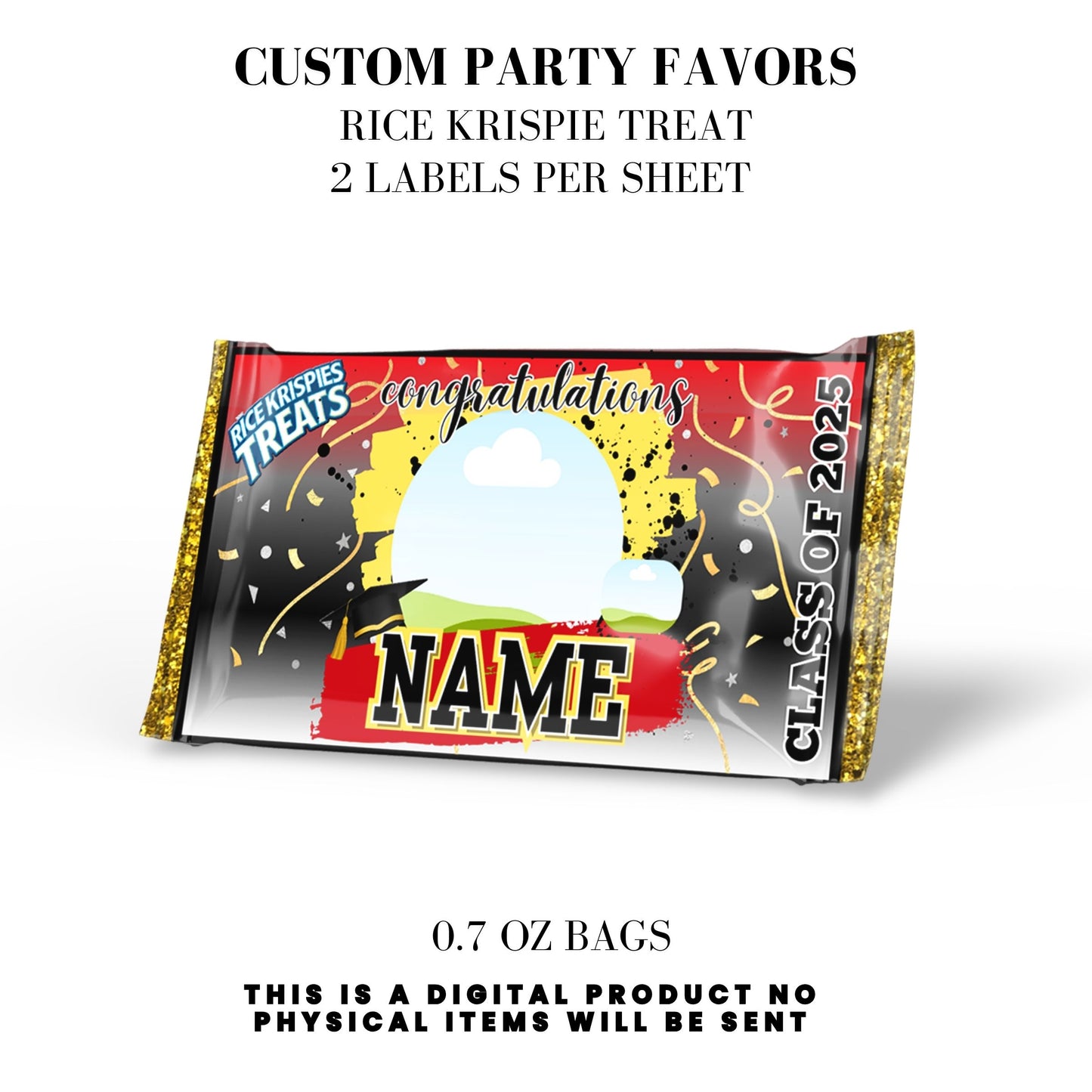 Class of 2025 Graduation Party Favor Canva Template Bundle ๐โจ