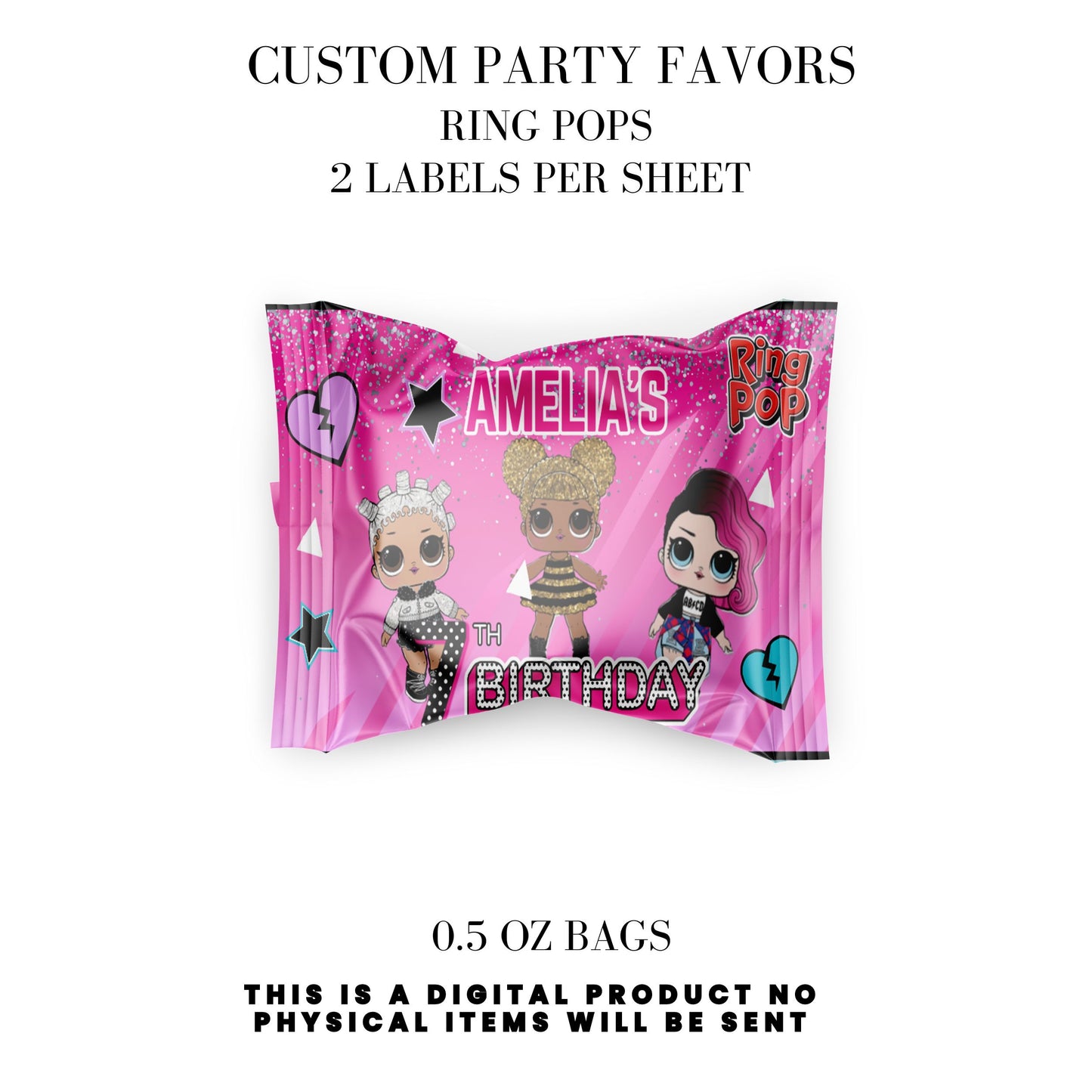 LOL Dolls Birthday Party Favors DFY
