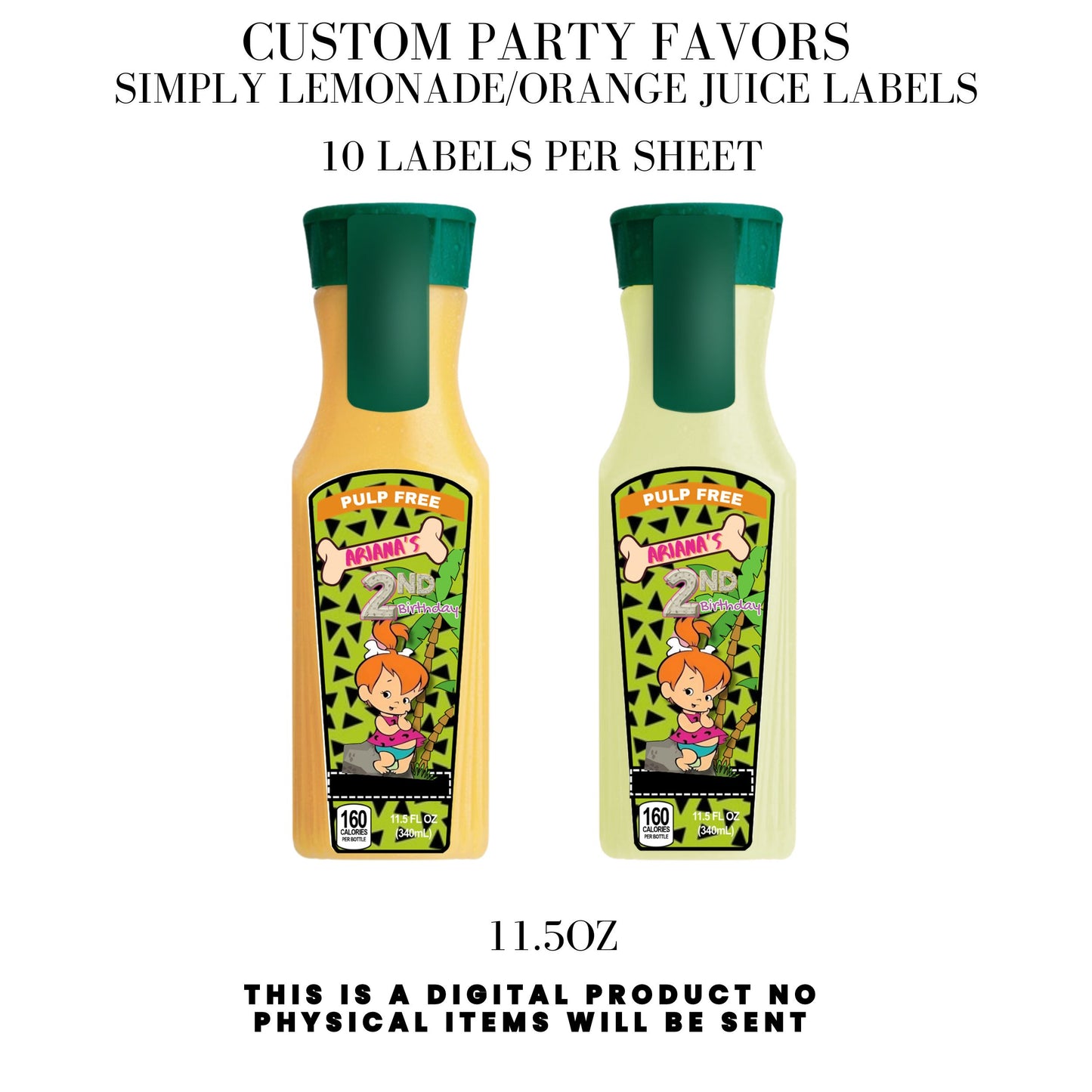 Pebbles & Dino Stone Age Birthday Party Favors DFY