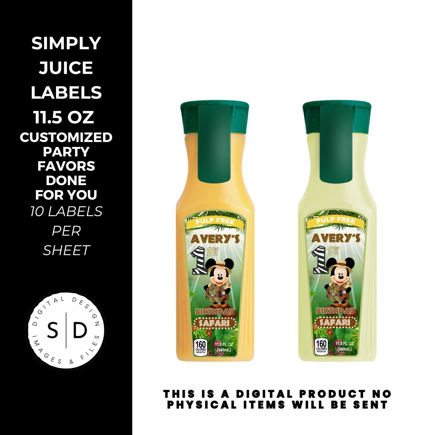 Mouse Safari Birthday Party Favors DFY