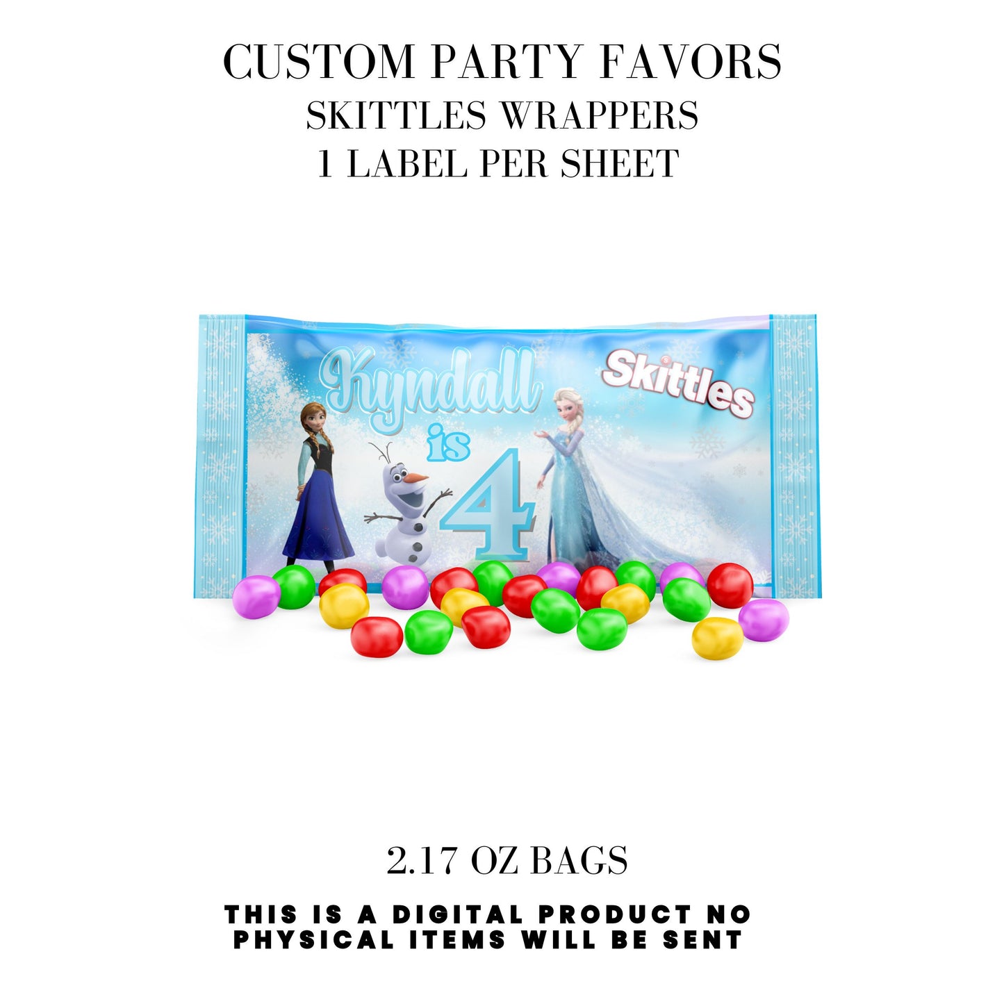 Frozen Birthday Party Favors DFY