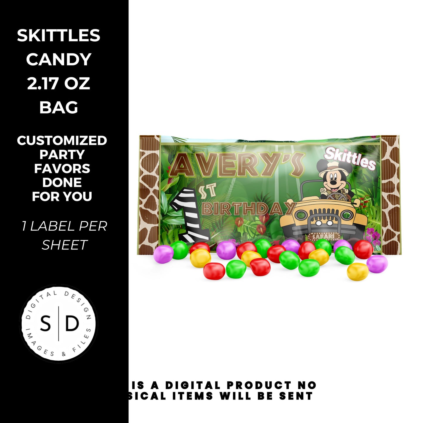 Mouse Safari Birthday Party Favors DFY