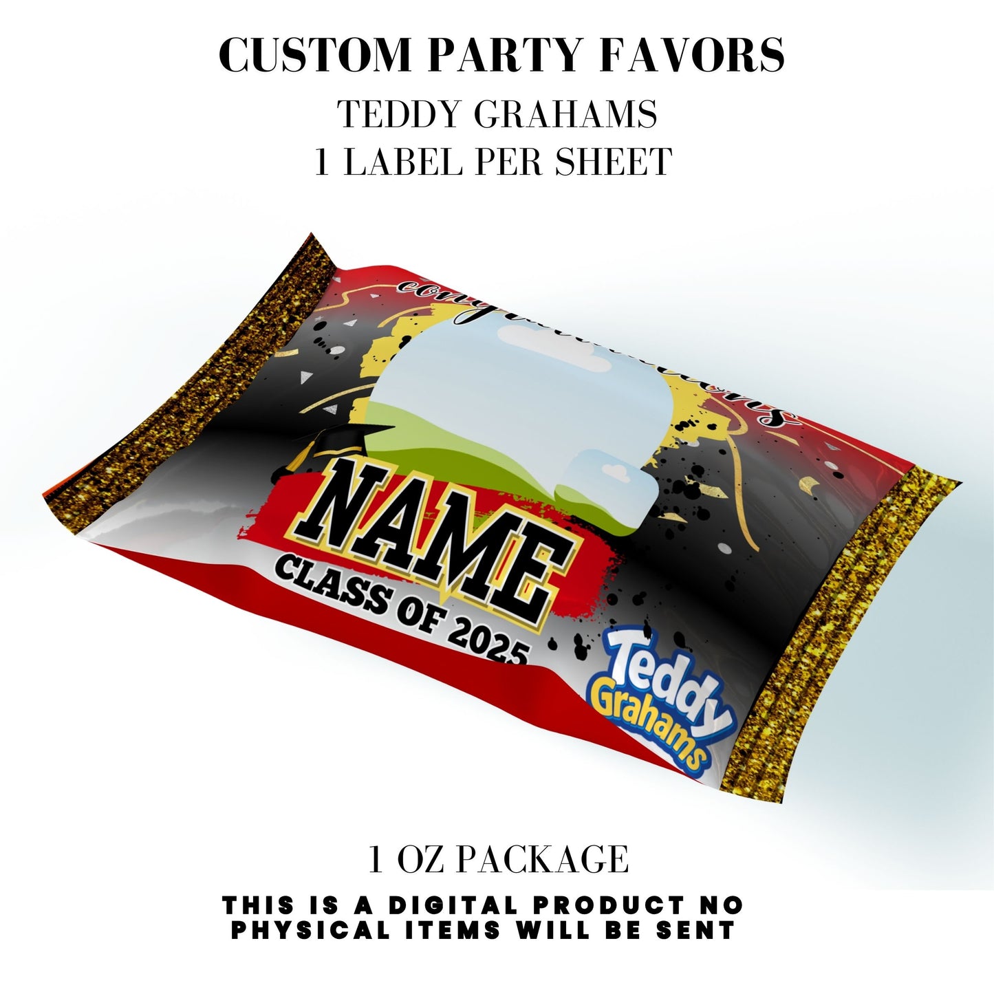 Class of 2025 Graduation Party Favor Canva Template Bundle ๐โจ