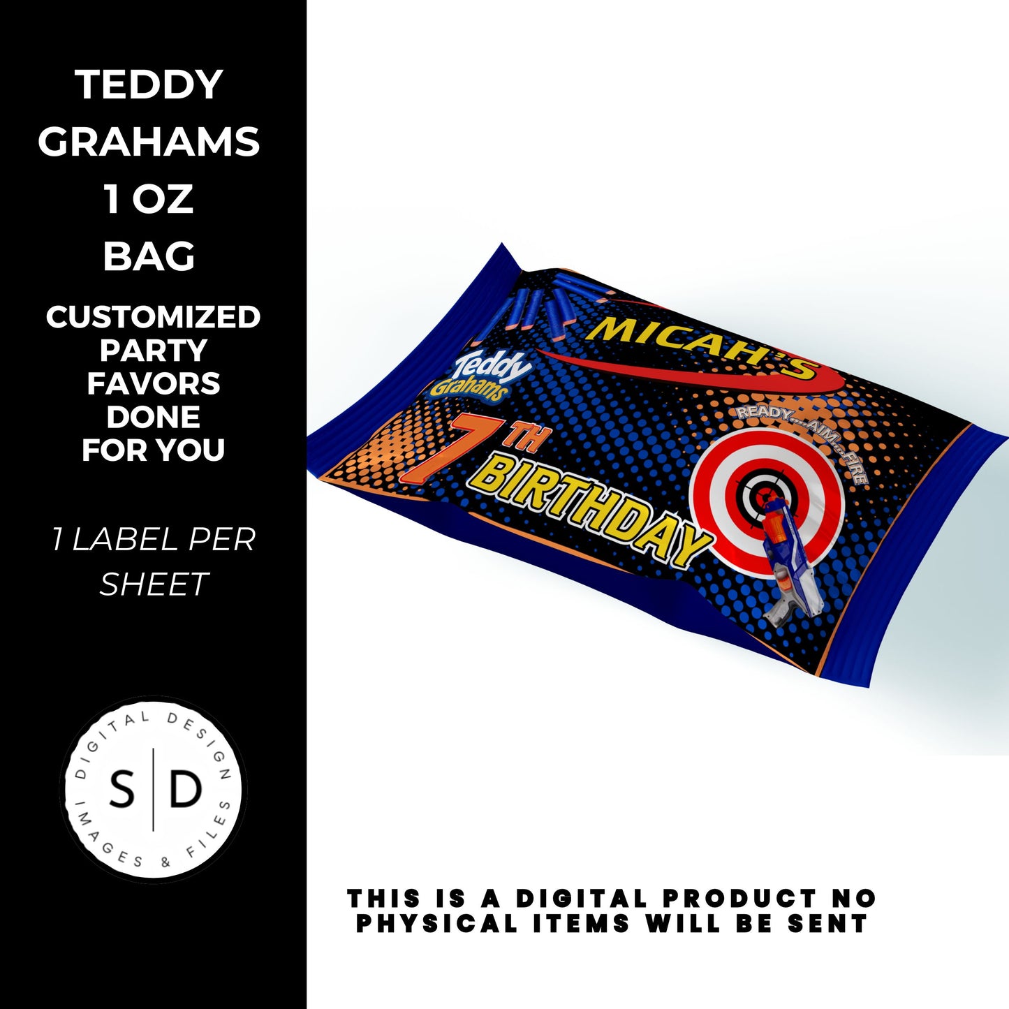 Nerf Ready Aim Fire Birthday Party Favors DFY