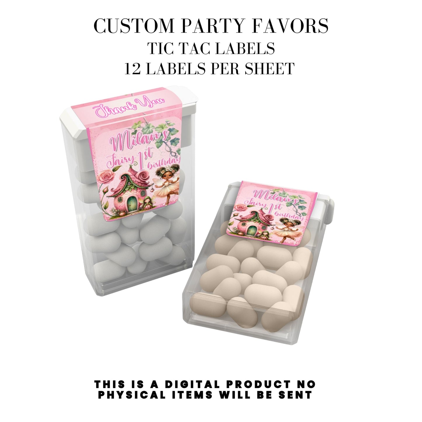 Pink Fairy Garden Birthday Party Favors DFY