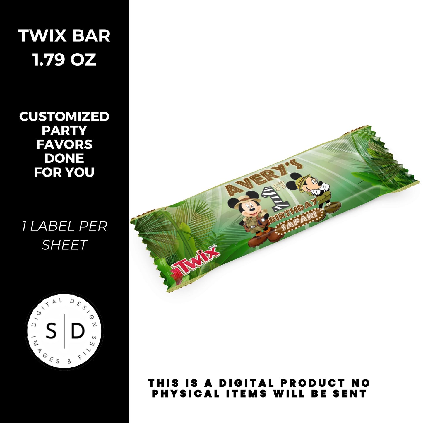 Mouse Safari Birthday Party Favors DFY