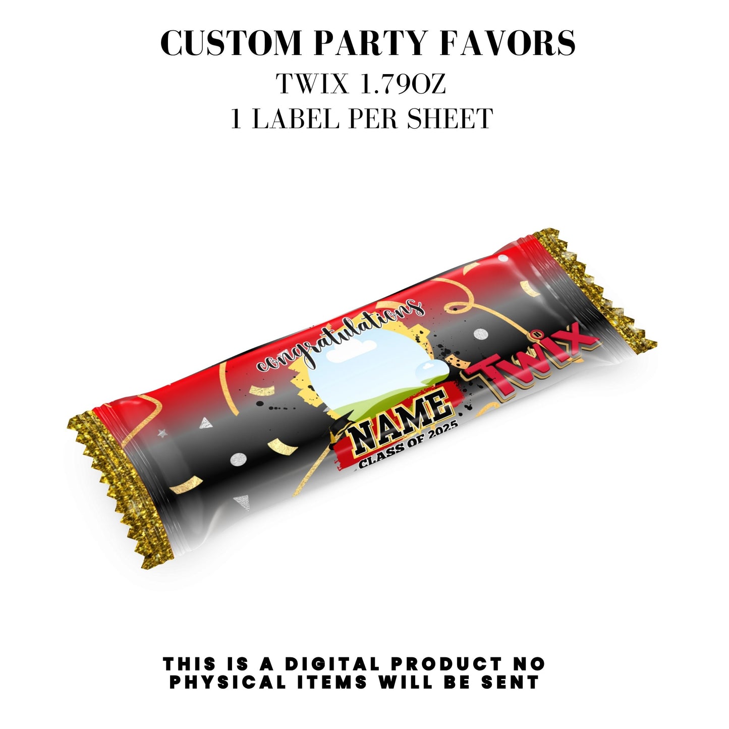 Class of 2025 Graduation Party Favor Canva Template Bundle ๐โจ
