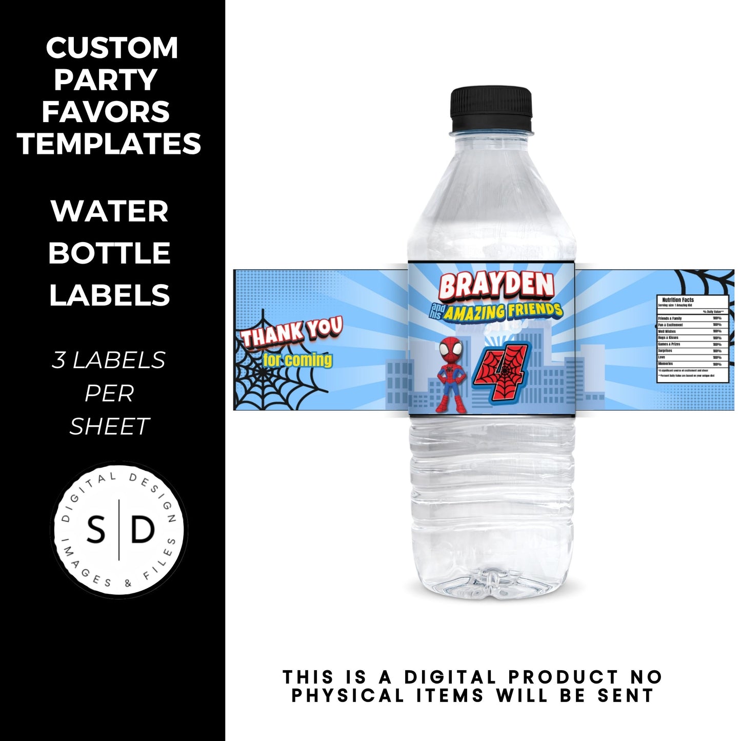 Spidey & Friends Birthday Party Favors DFY