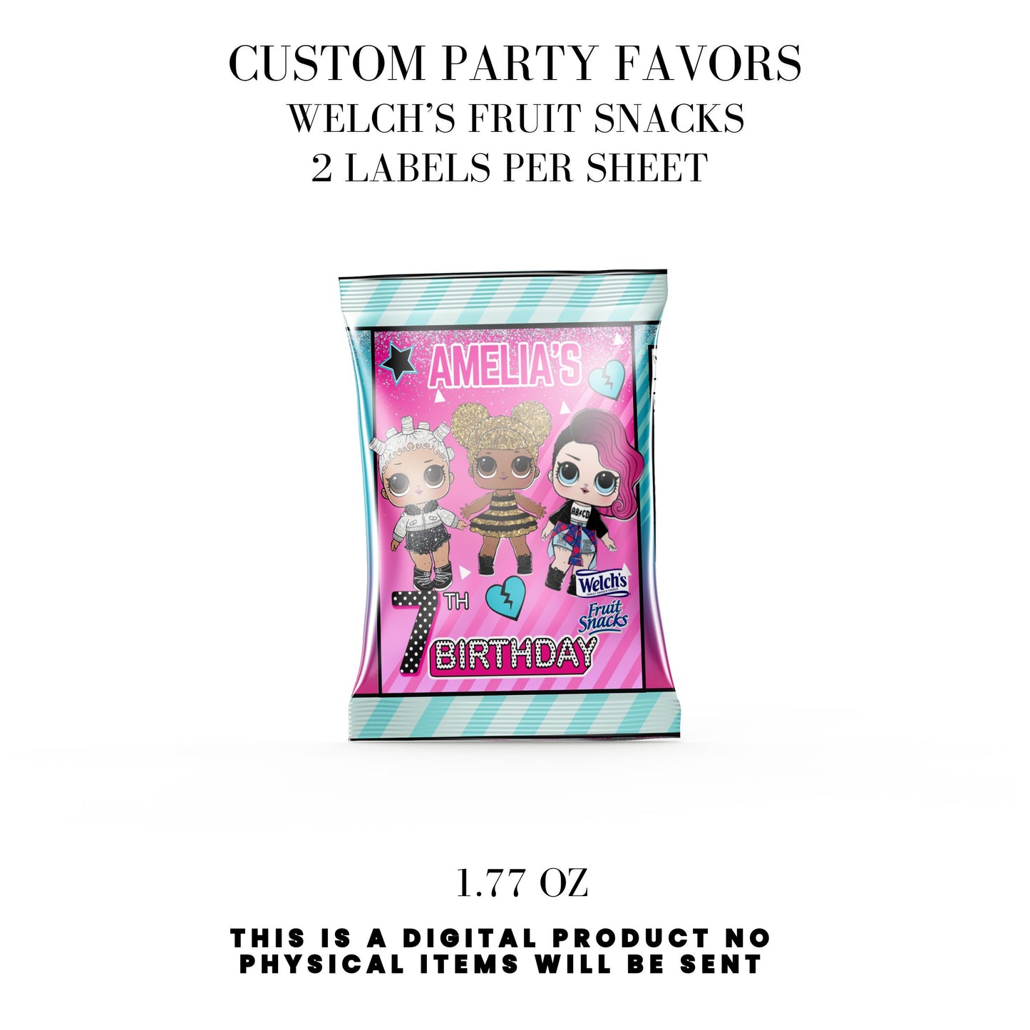 LOL Dolls Birthday Party Favors DFY