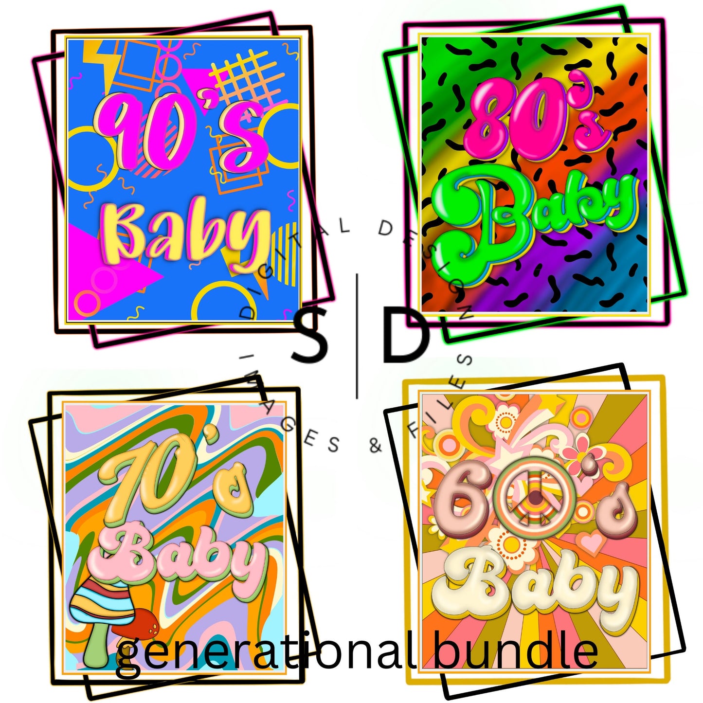 90s baby 80s baby 70s baby 60s baby PNG images
