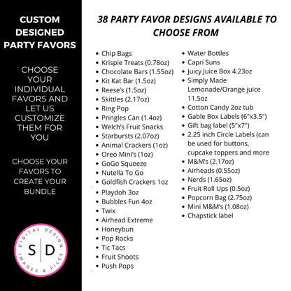 Custom Party Favors DFY