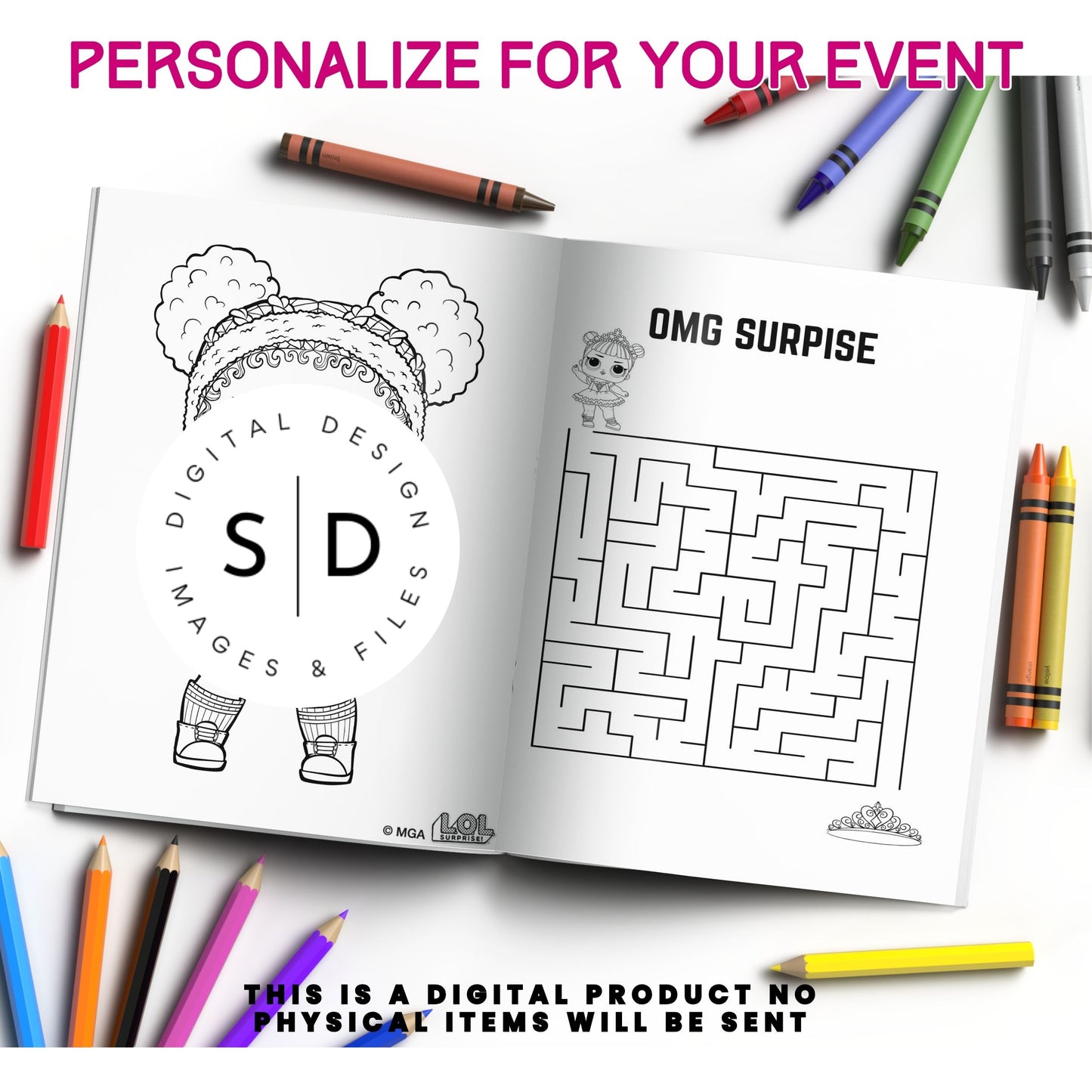 LOL Dolls Birthday Fun Coloring Book Printable PDF DFY