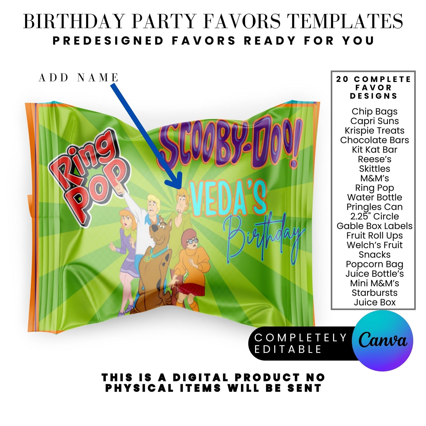 Mystery Team Birthday Party Favor Templates Bundle