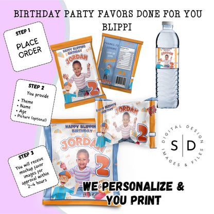 Blippi Birthday Party Printables DFY