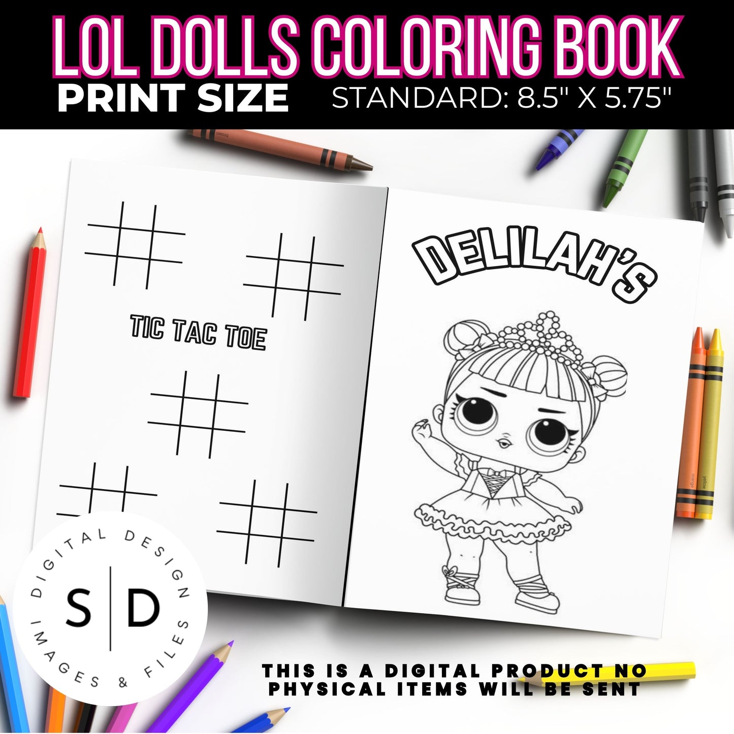 LOL Dolls Birthday Fun Coloring Book Printable PDF DFY