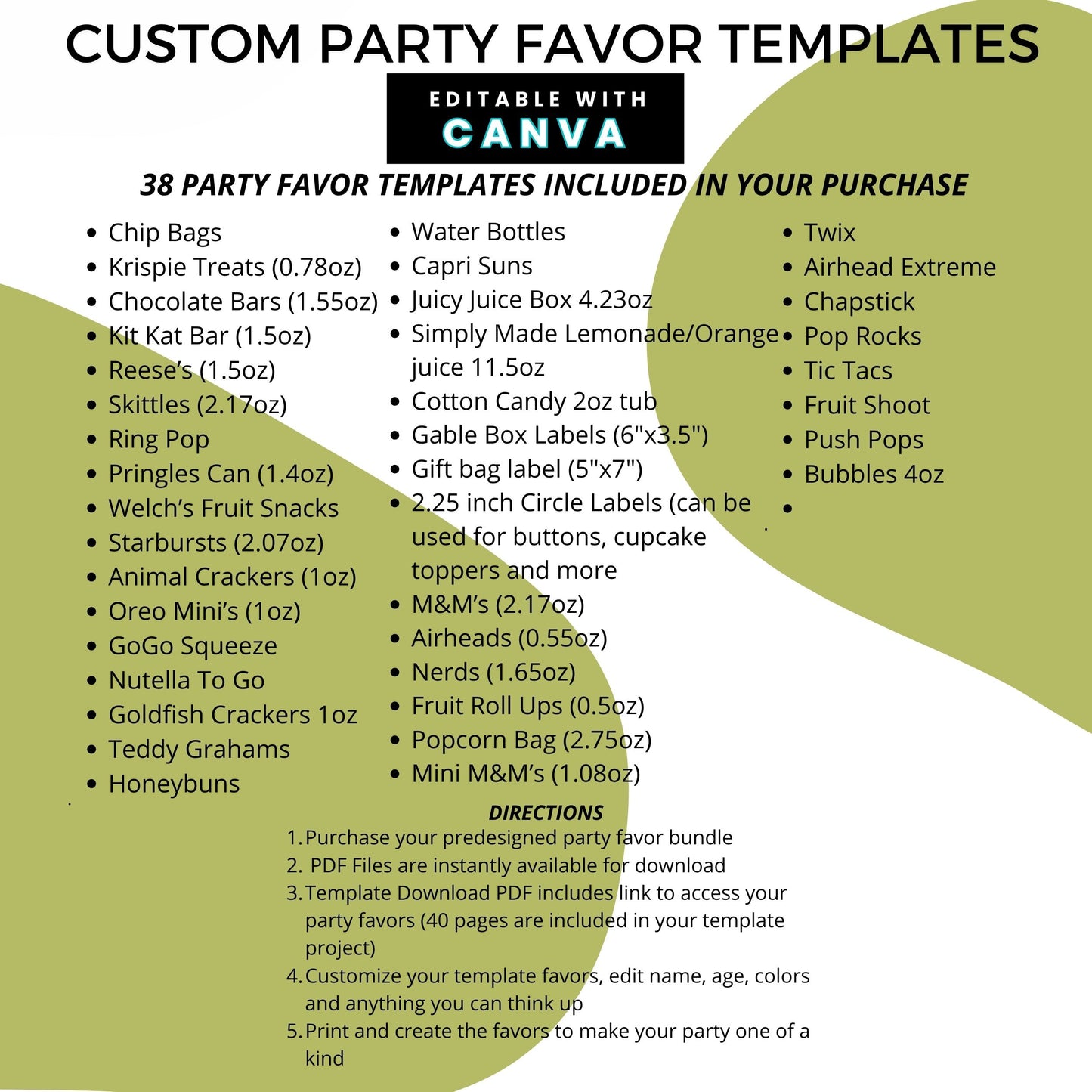 Trolls Craziest Party Favor Templates Bundle