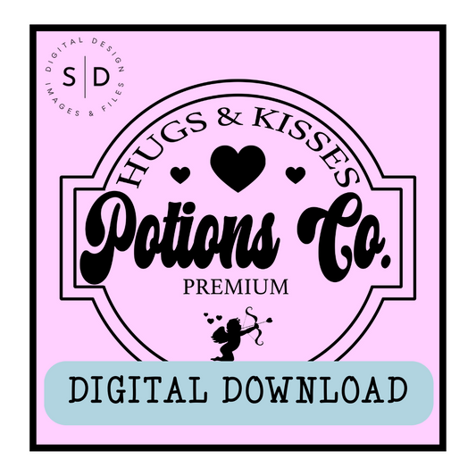 Hugs & Kisses Potions Co SVG