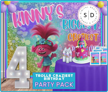 Trolls Craziest Birthday Party Pack